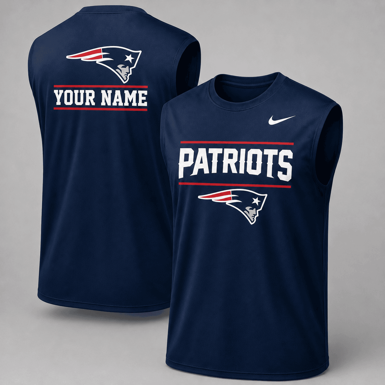 New England Patriots| Premium NFL Personalized Game Ready Tank Top NY