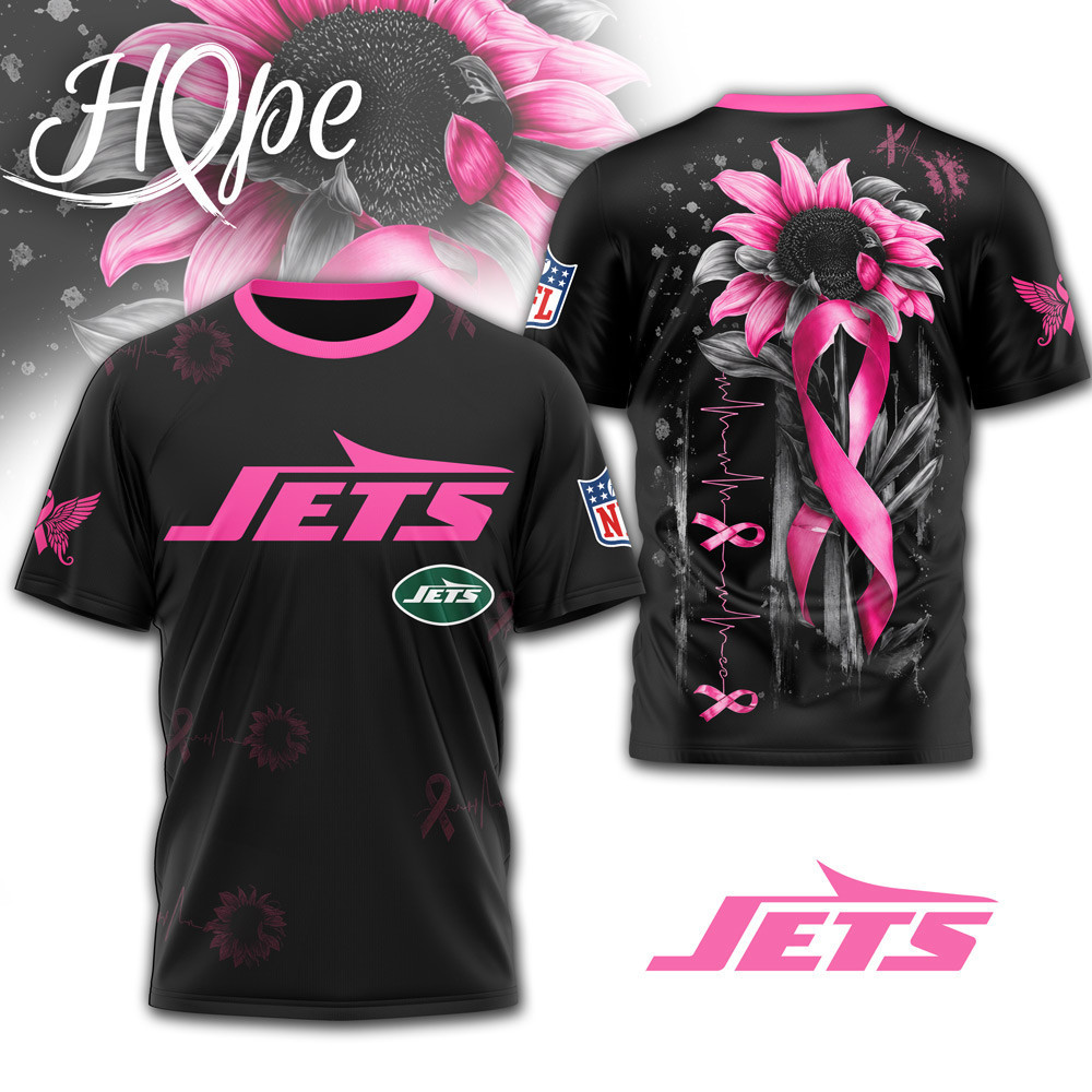 New York Jets | Premium NFL Hope Pink Ribbon 3D Shirt NTH1
