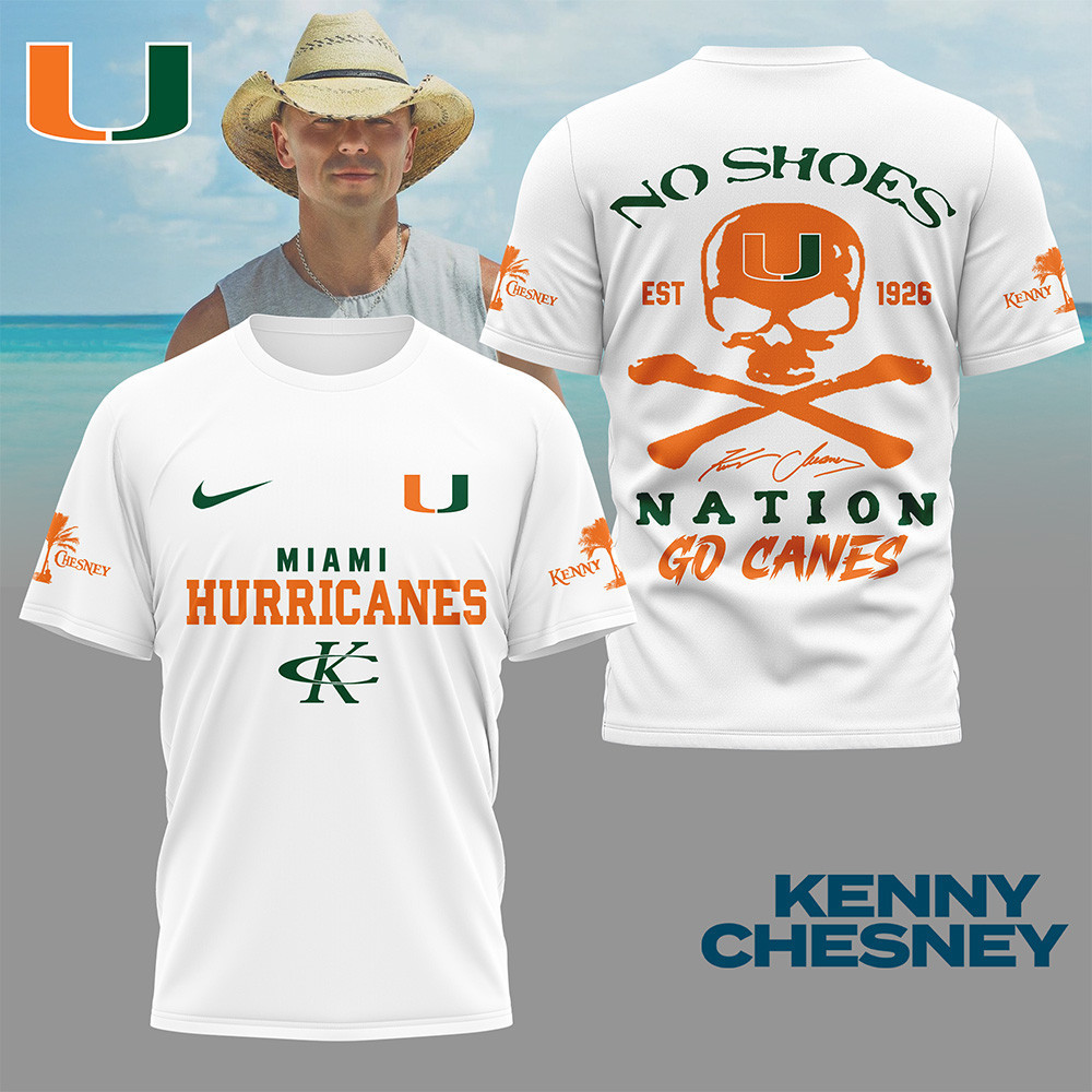 Miami Hurricanes | Premium NCAA Kenny Chesney Fan 3D Shirt NY