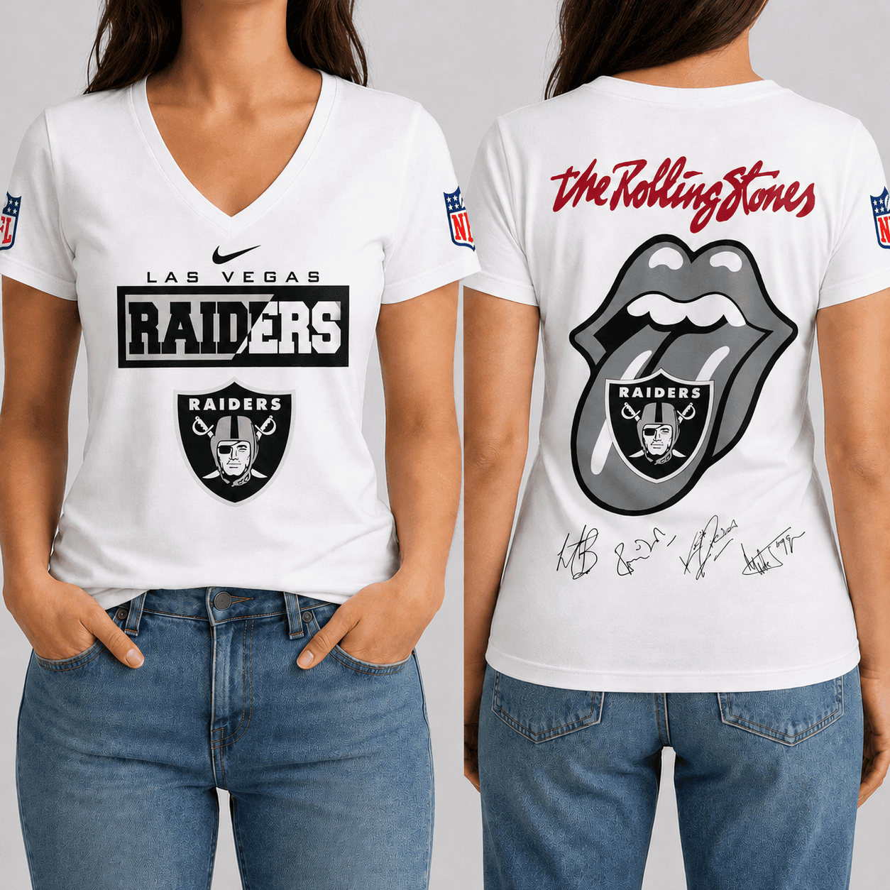Las Vegas Raiders | Premium NFL Rock 'n' Roll Spirit T-Shirt TD