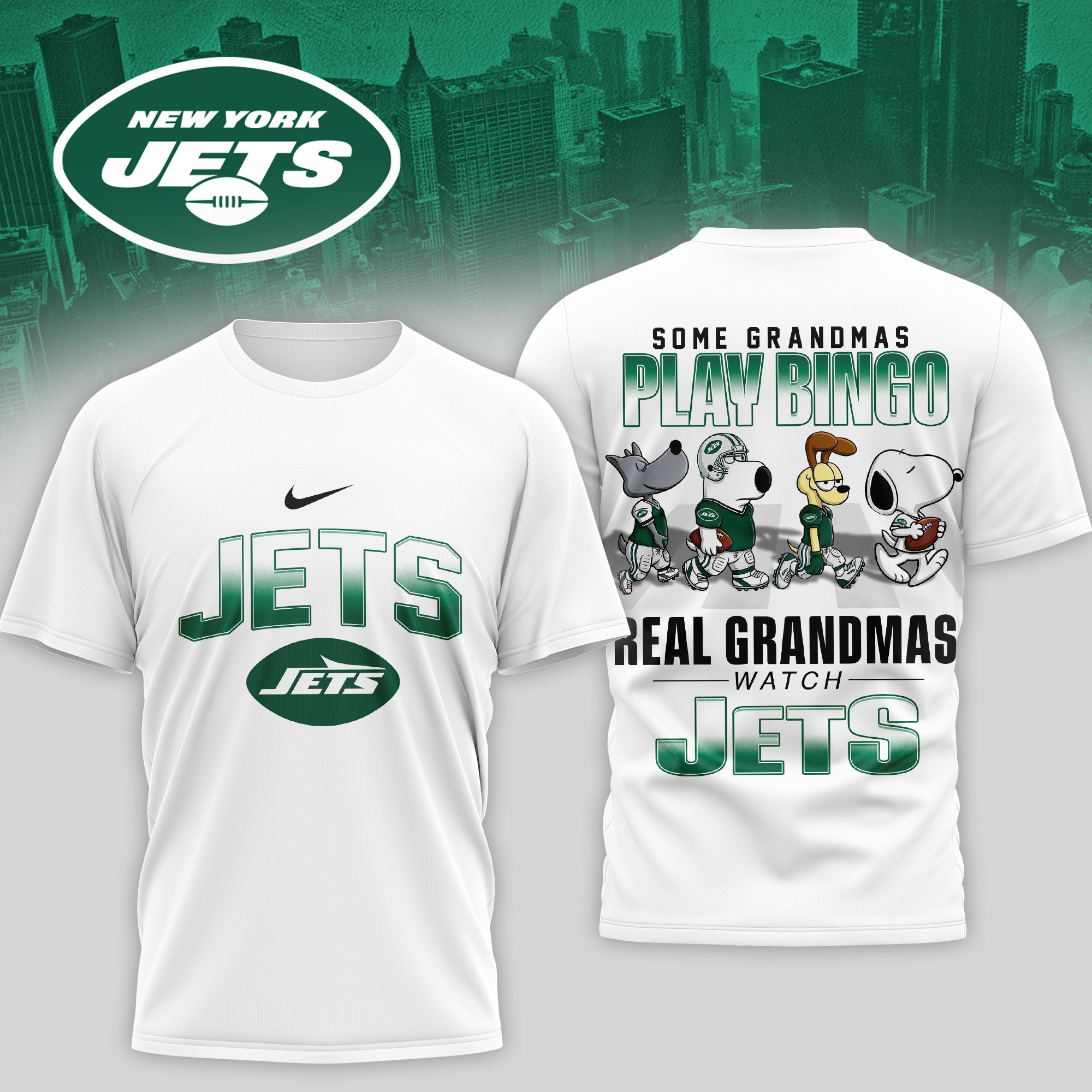 New York Jets | Premium NFL Prime Time 3D Shirt NTH1