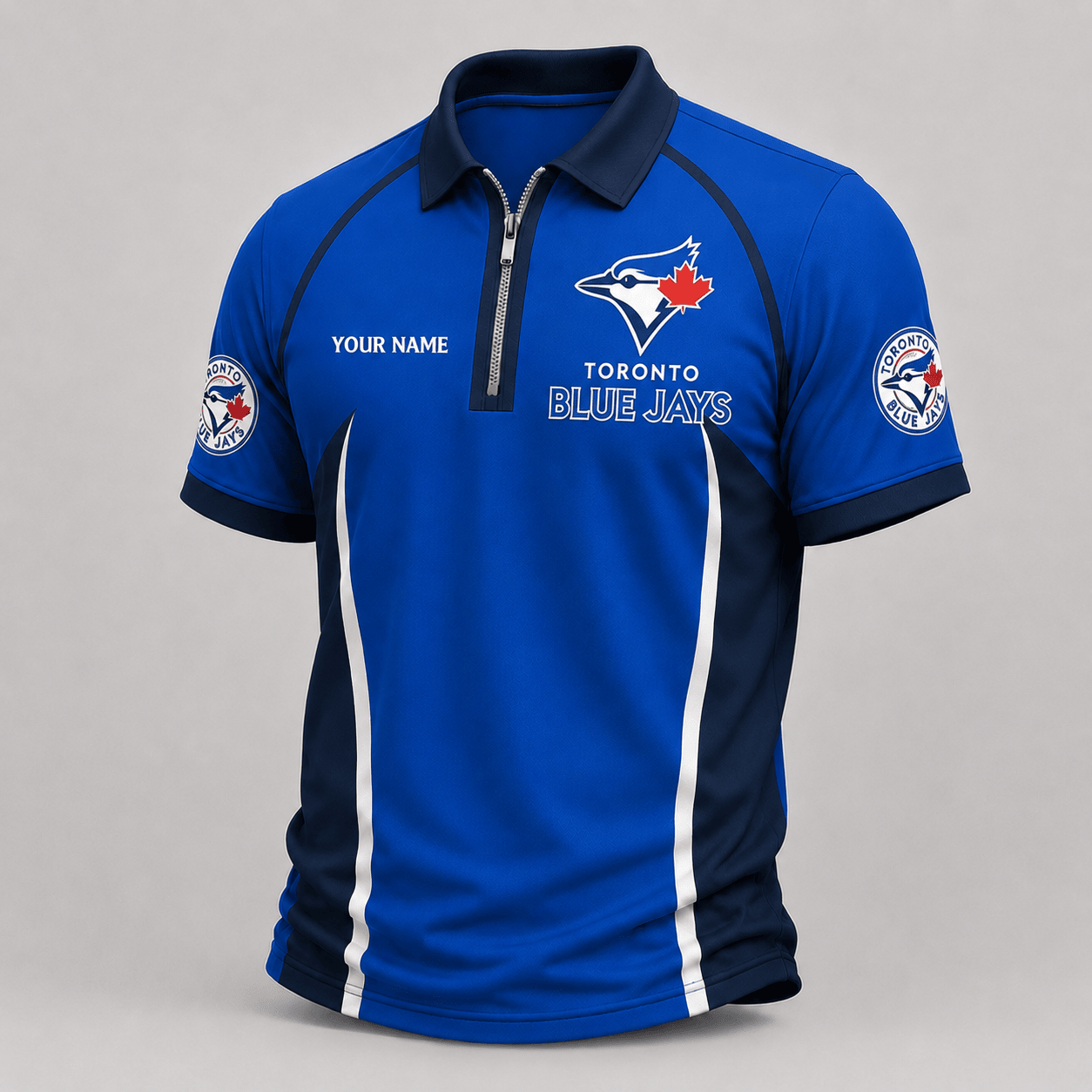 Toronto Blue Jays | Premium MLB Performance Zipper Polo Shirt