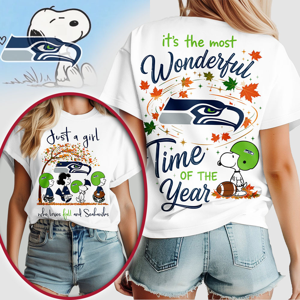 Seattle Seahawks | Premium NFL Fall Wonderful Time of the Year 3D Shirt NTH1