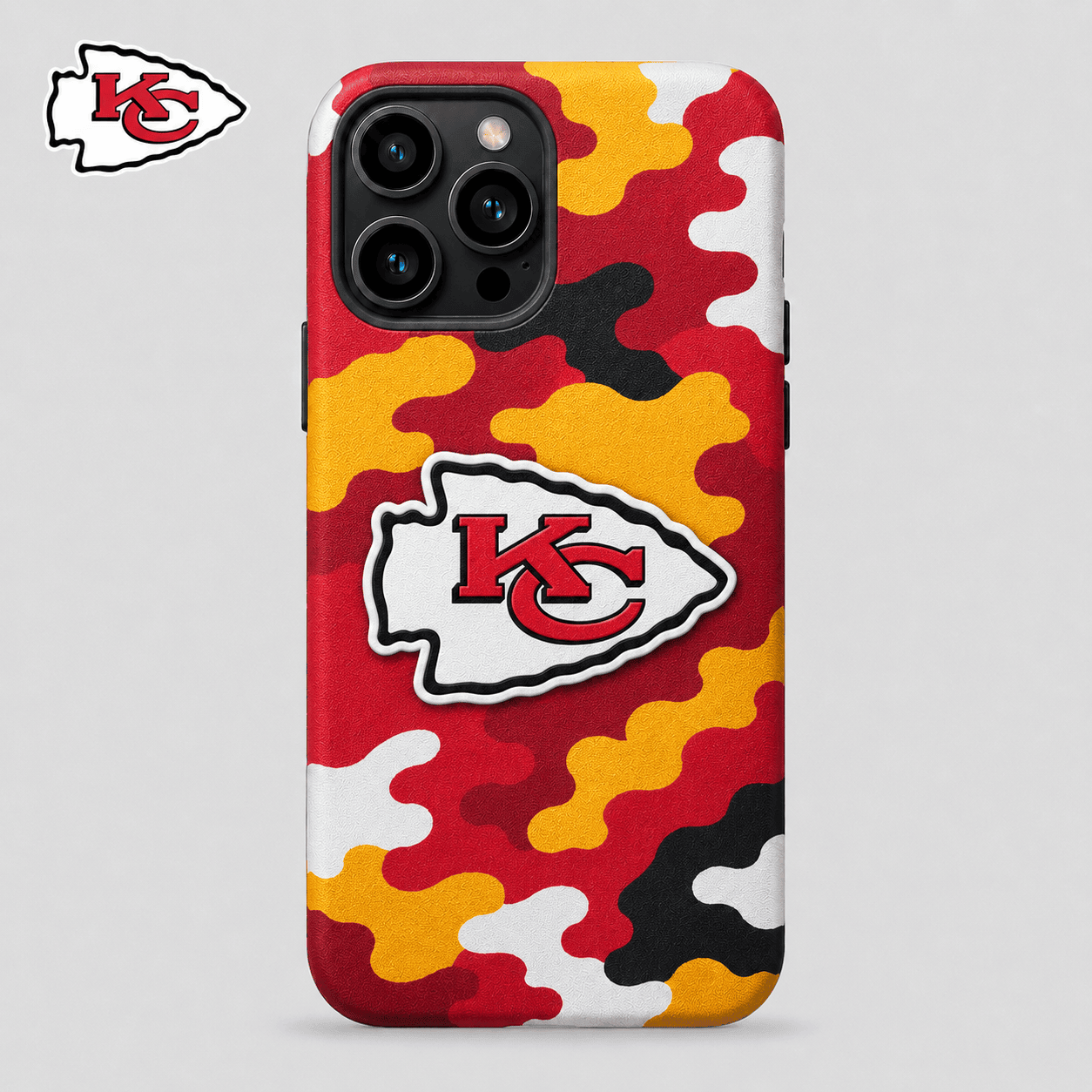 Kansas City Chiefs| Premium NFL Camo Game Day Phone Case NY