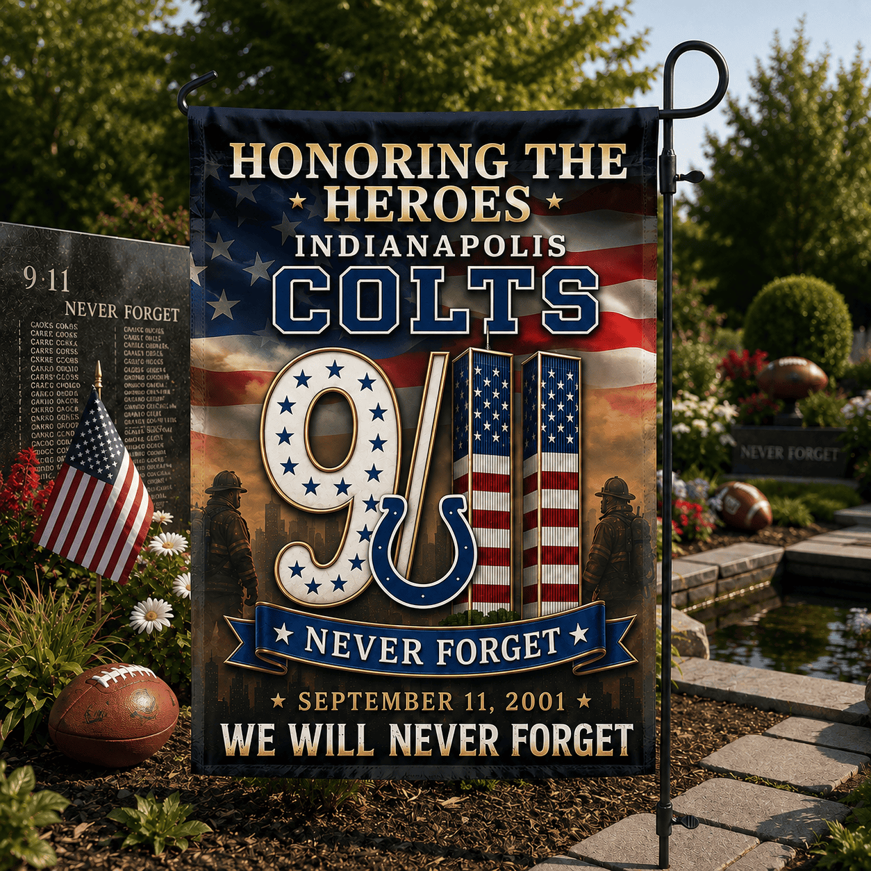 Indianapolis Colts| Premium NFL Never Forget 9/11 Flag NY