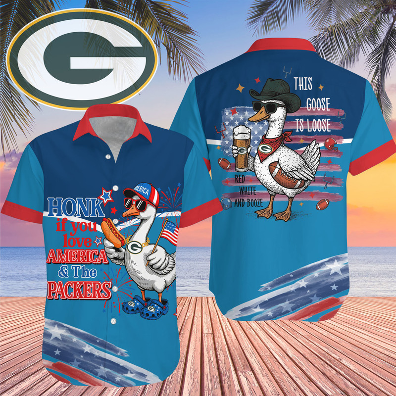 Green Bay Packers | Premium NFL Goose Hawaiian Shirt HY