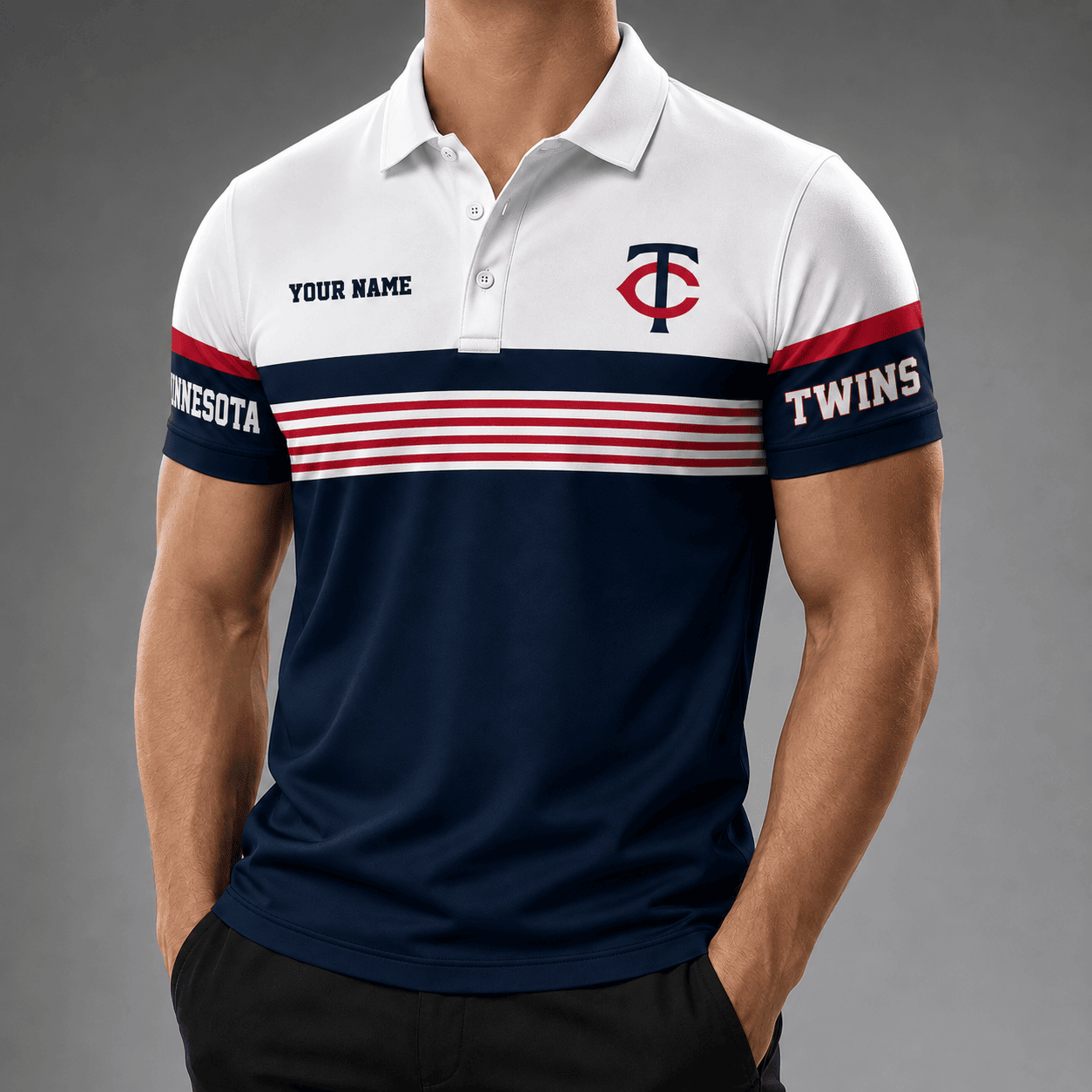 Minnesota Twins | Premium MLB Personalized Men's Polo Shirt