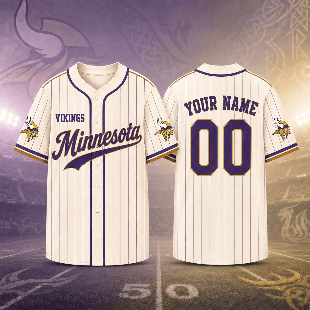 Minnesota Vikings | Premium NFL Personalized Game Day Jersey NNK