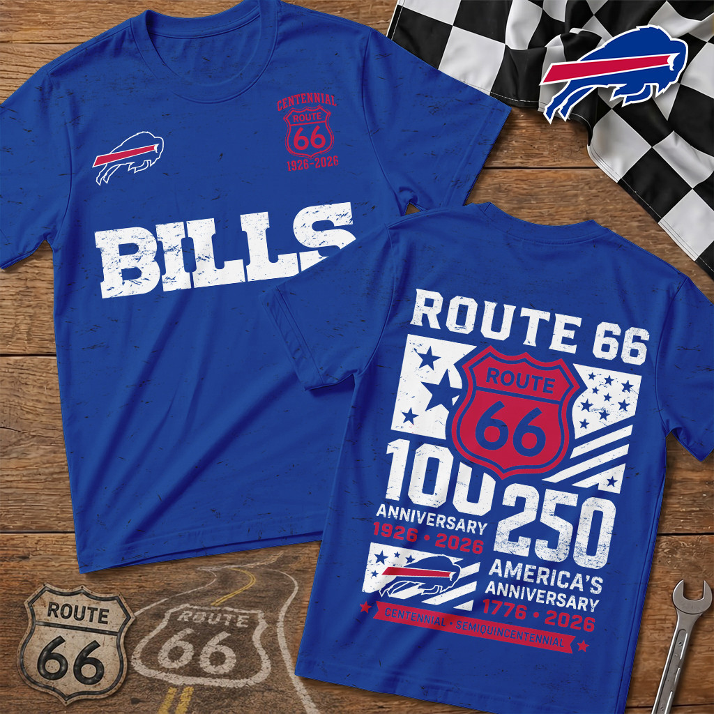 Buffalo Bills | Premium NFL Route 66 Centennial T-Shirt TD