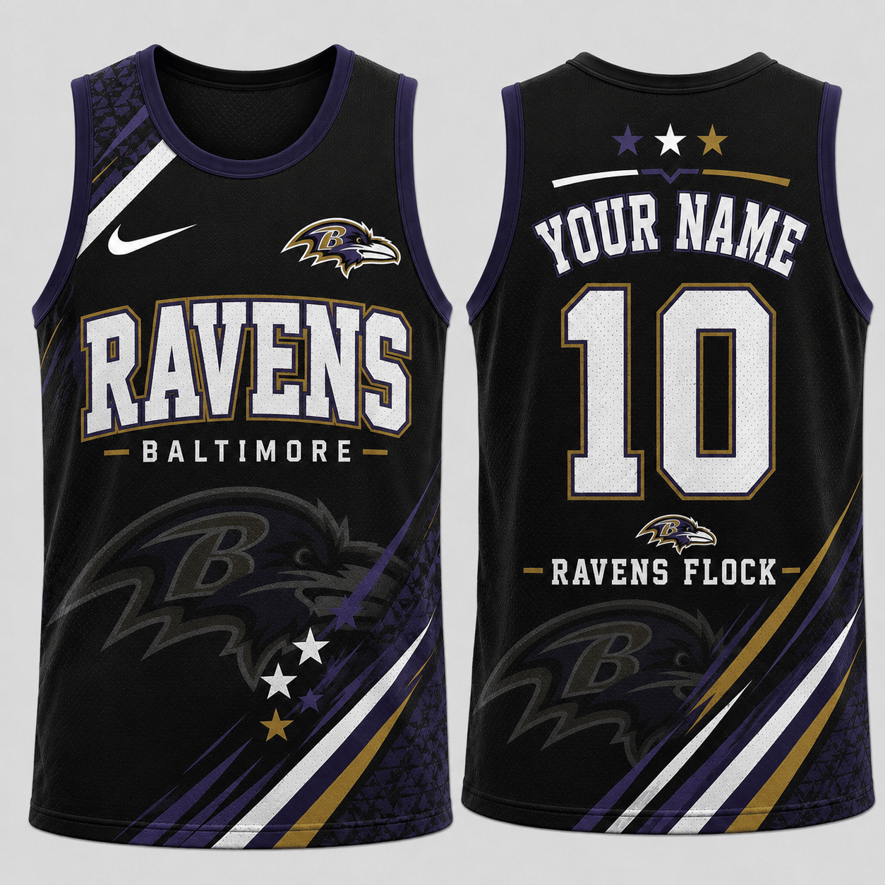Baltimore Ravens | Premium NFL Personalized Team Spirit Sports Tank Top TD