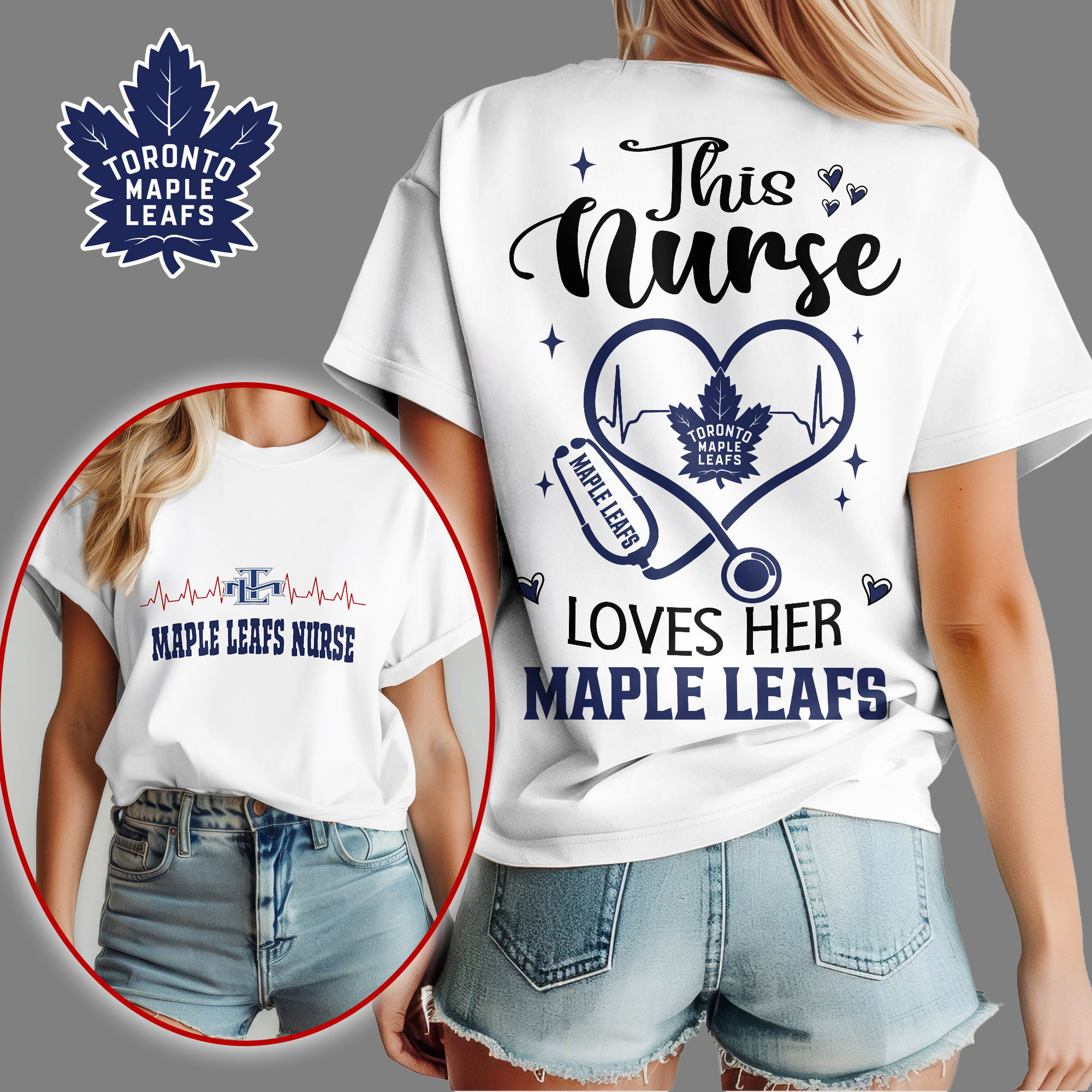 Toronto Maple Leafs | Premium NHL Nurse Appreciation Month Women's Shirt NY