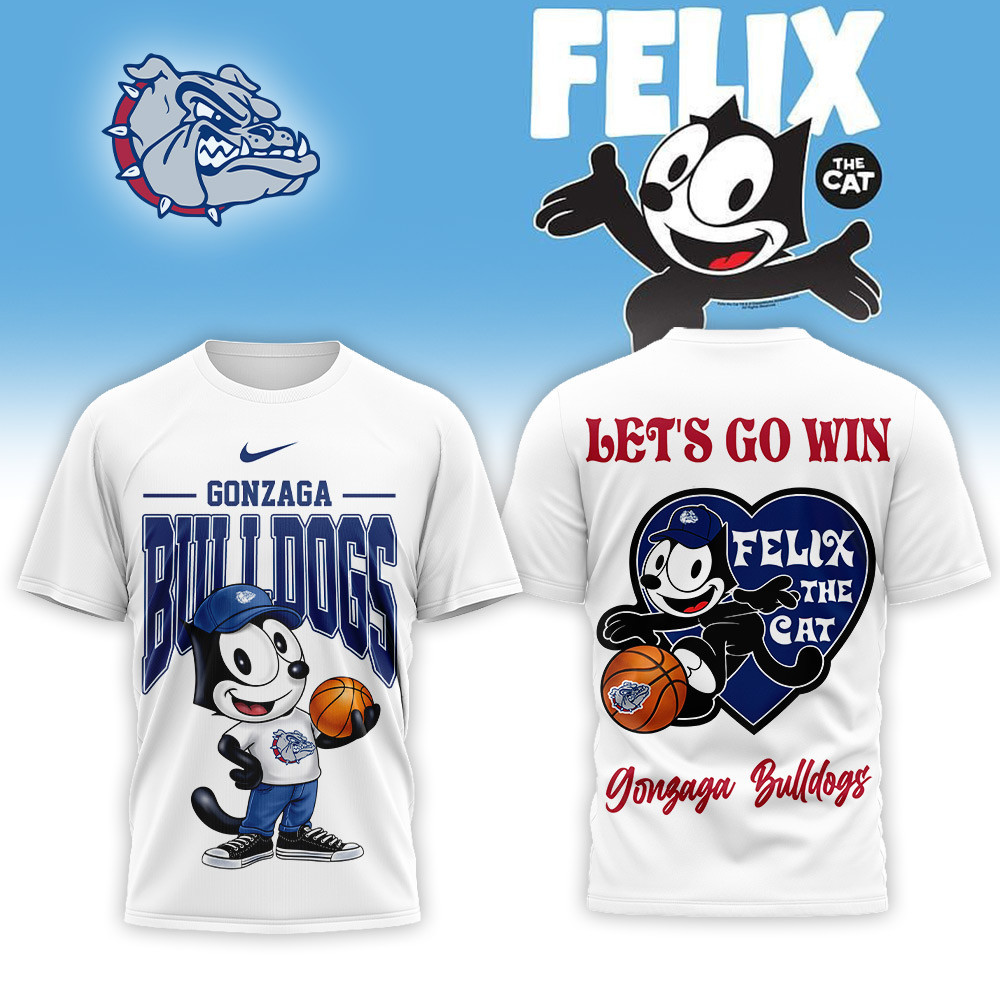Gonzaga Bulldogs | Premium NCAA Hoop Felix Classic 3D Shirt PBGVFP3