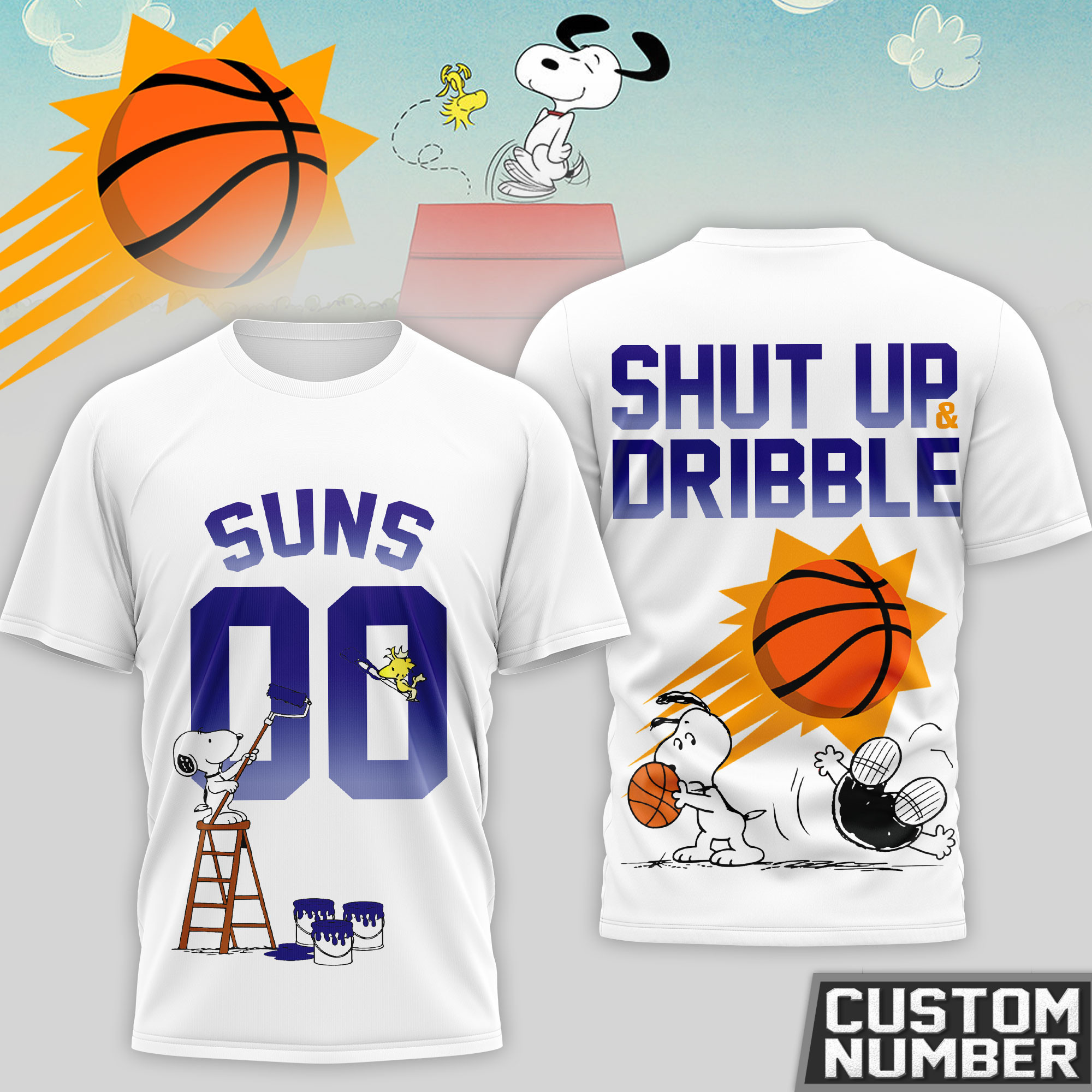 Phoenix Suns | Premium NBA Snoopy 3D Shirt HY