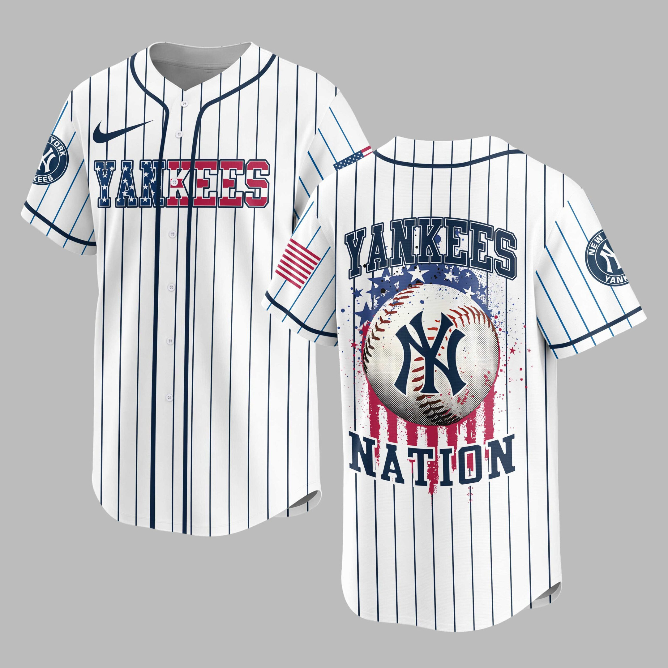 New York Yankees | MLB USA Flag Edition Premium Baseball Jersey