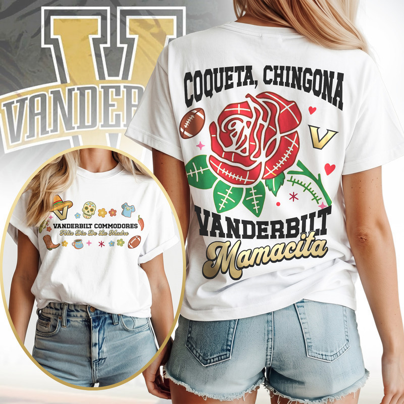 Vanderbilt Commodores | Premium NCAA Dia De La Madre 3D T-Shirt PBAP8RU