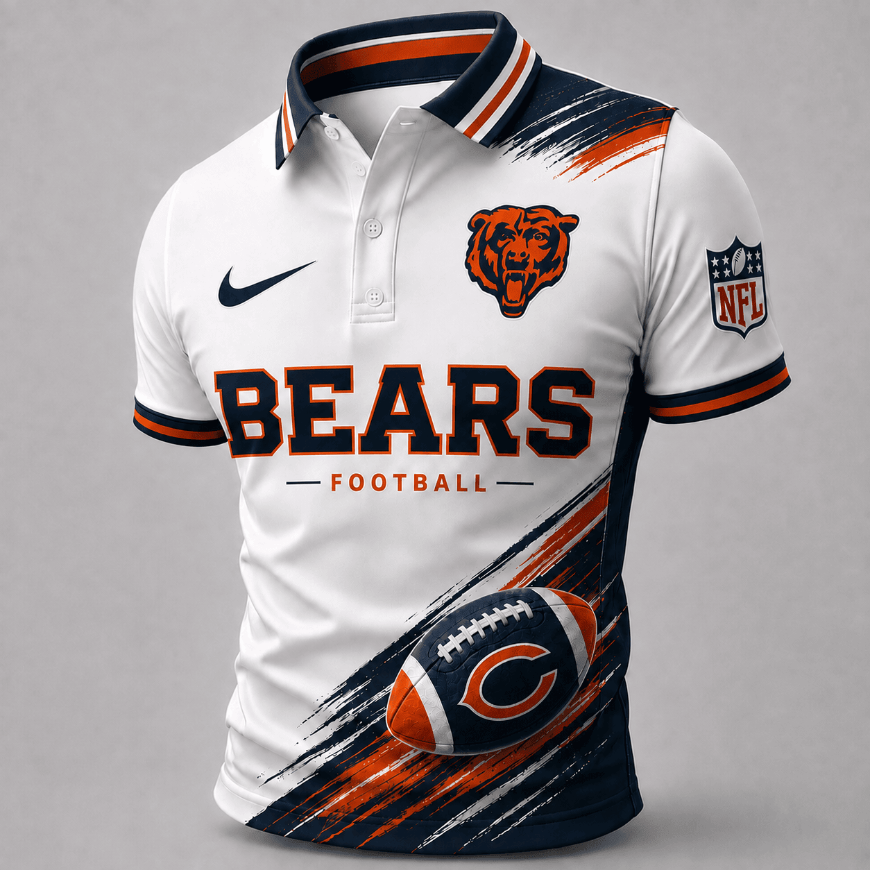 Chicago Bears | Premium NFL Dynamic Gridiron Style Polo TD