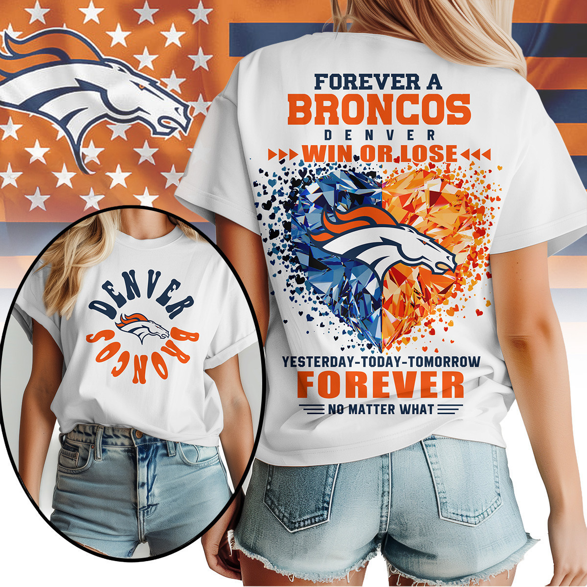 Denver Broncos | Premium NFL Win or Lose Always Loyal Women's Shirt NY