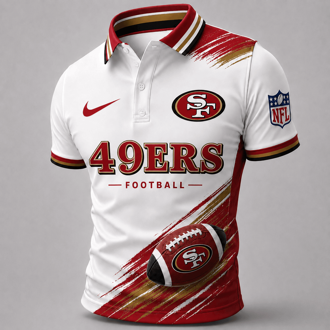 San Francisco 49ers | Premium NFL Dynamic Gridiron Style Polo TD