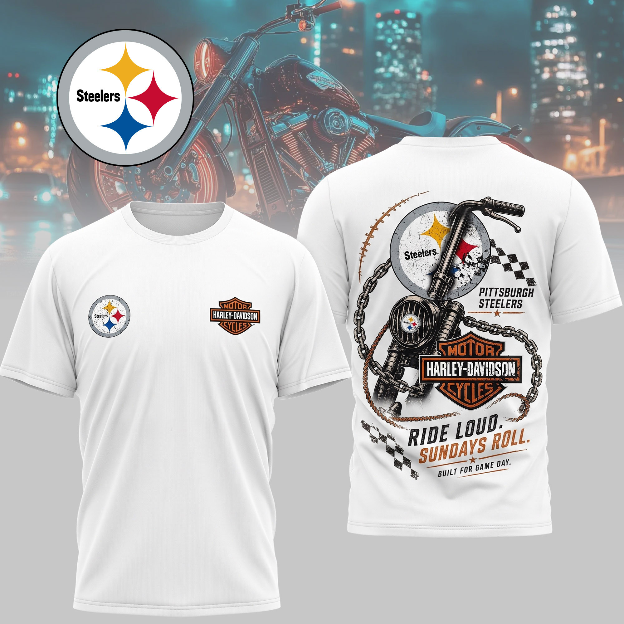 Pittsburgh Steelers | Premium NFL Ride & Football Team 3D Shirt NTH1