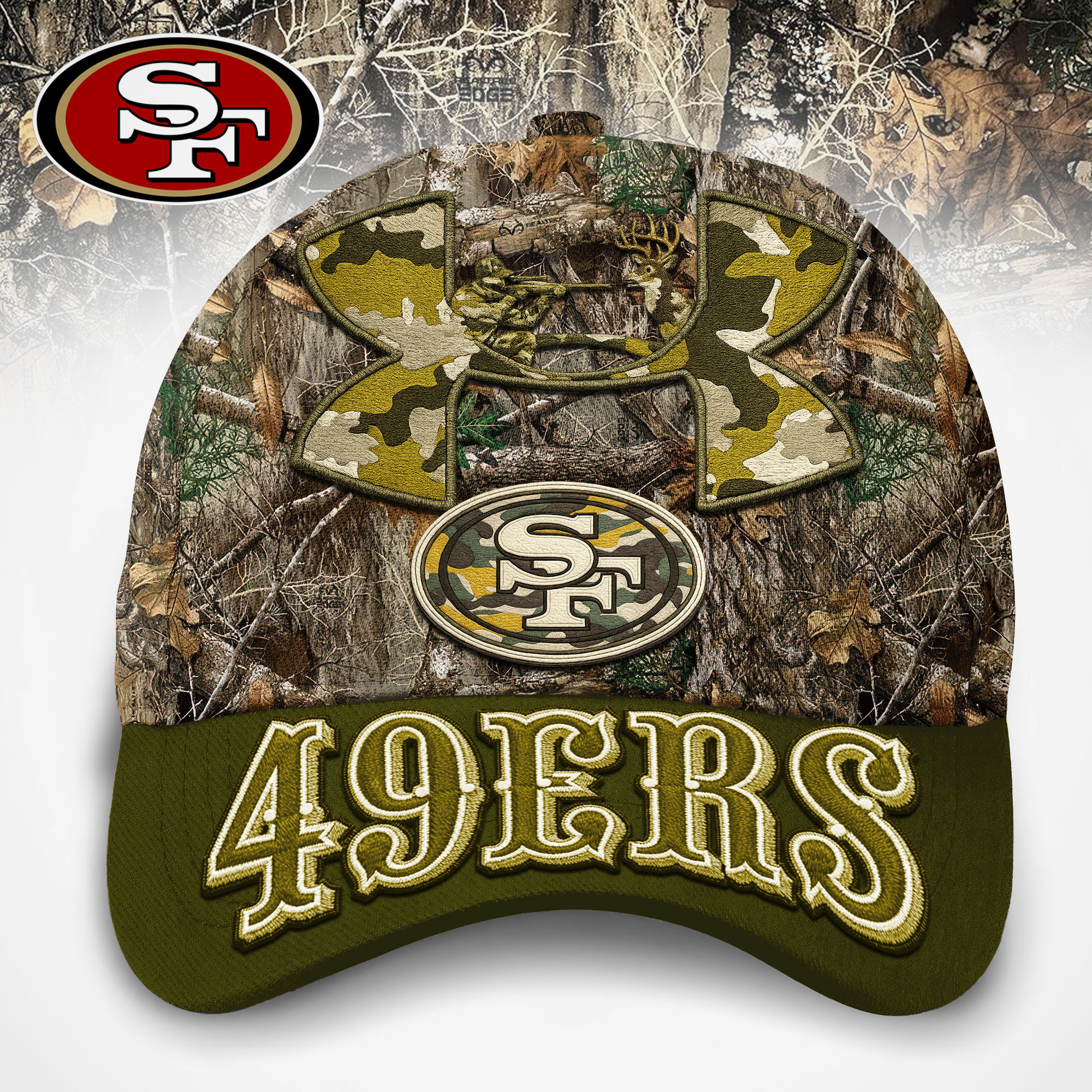 San Francisco 49ers | Premium NFL Hunting Under Armour Classic Cap TD
