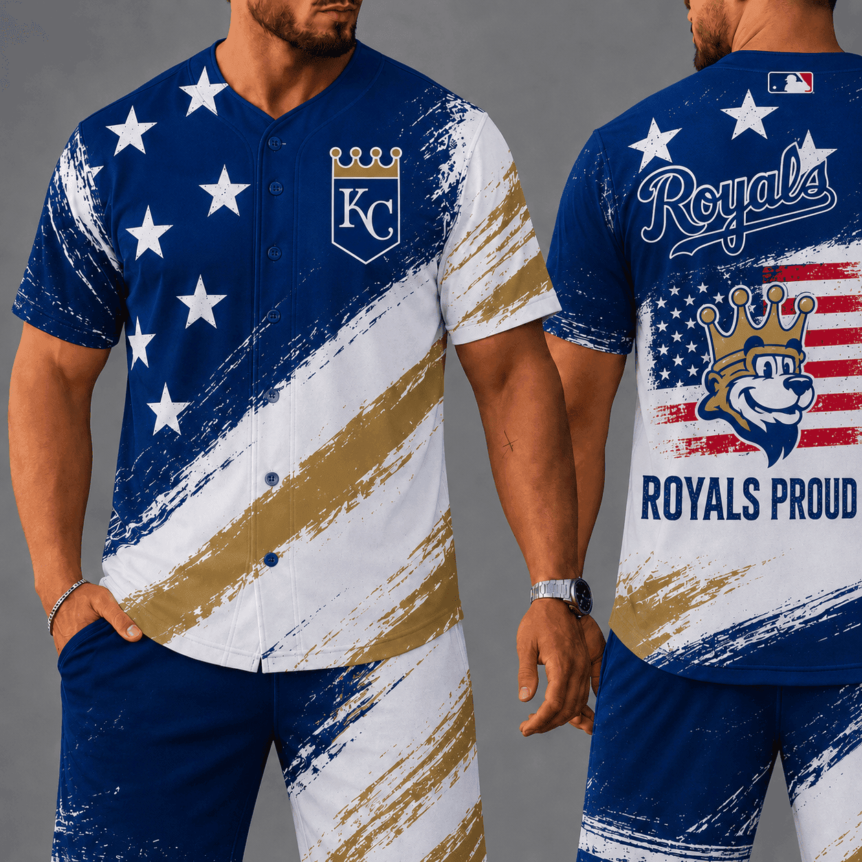 Kansas City Royals | Premium MLB Star Spirit Jersey Shorts Set