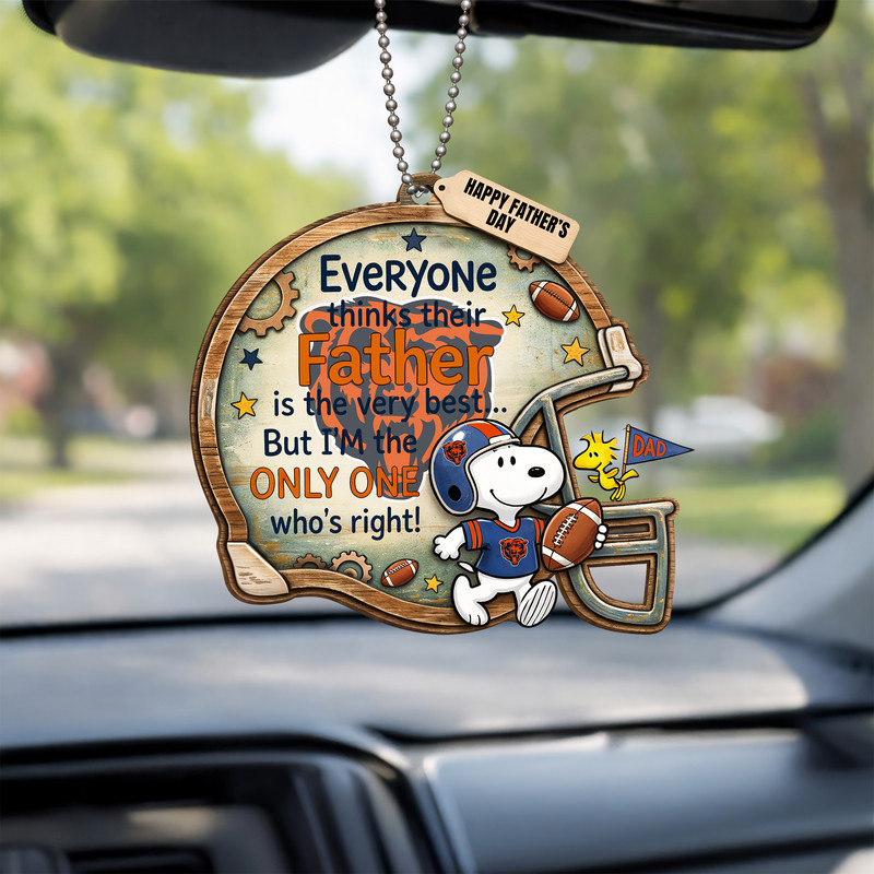 Chicago Bears | Premium NFL Father Day Car Hanging Ornament HY