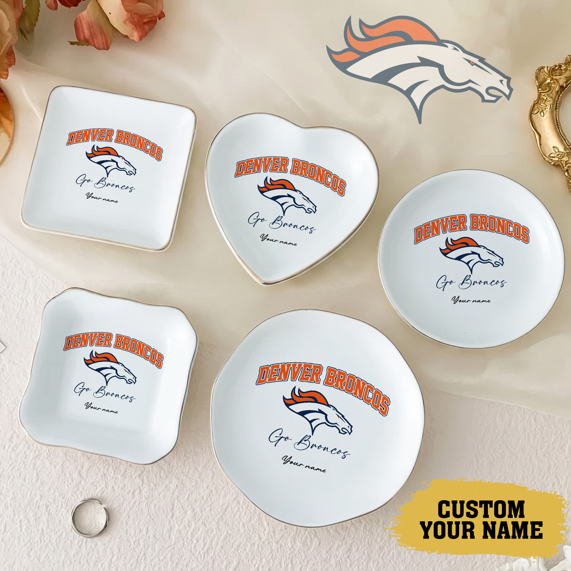 Denver Broncos | Premium NFL Game Day Jewelry Dish NY
