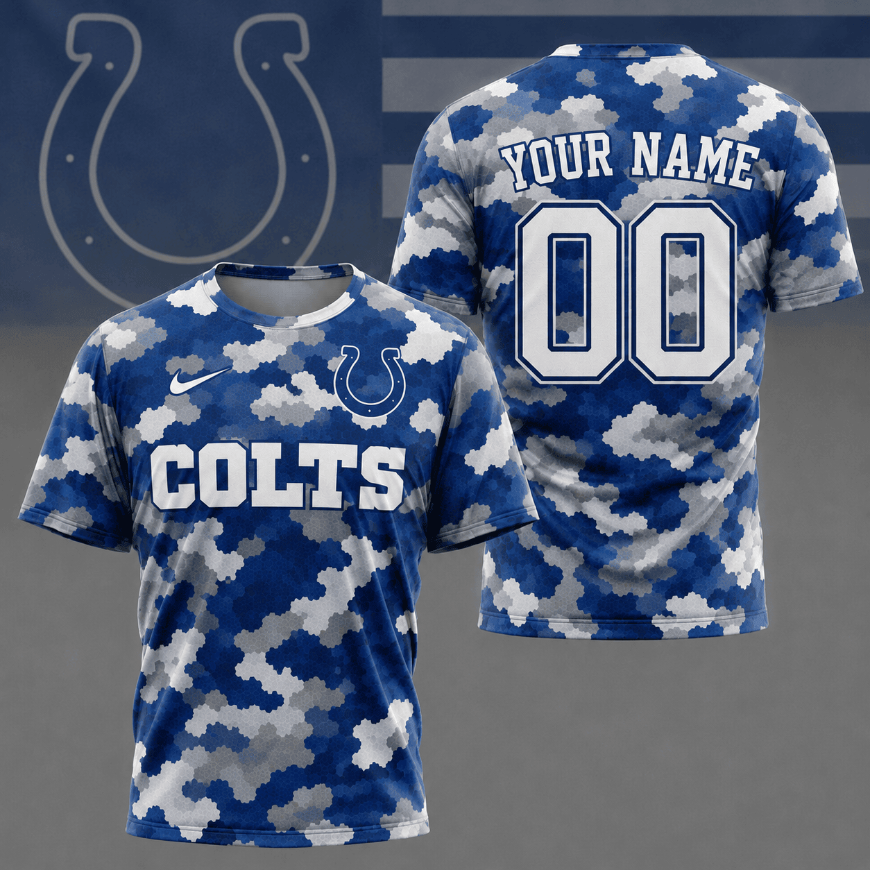 Indianapolis Colts | Premium NFL Game Day Camo 3D Shirt NY