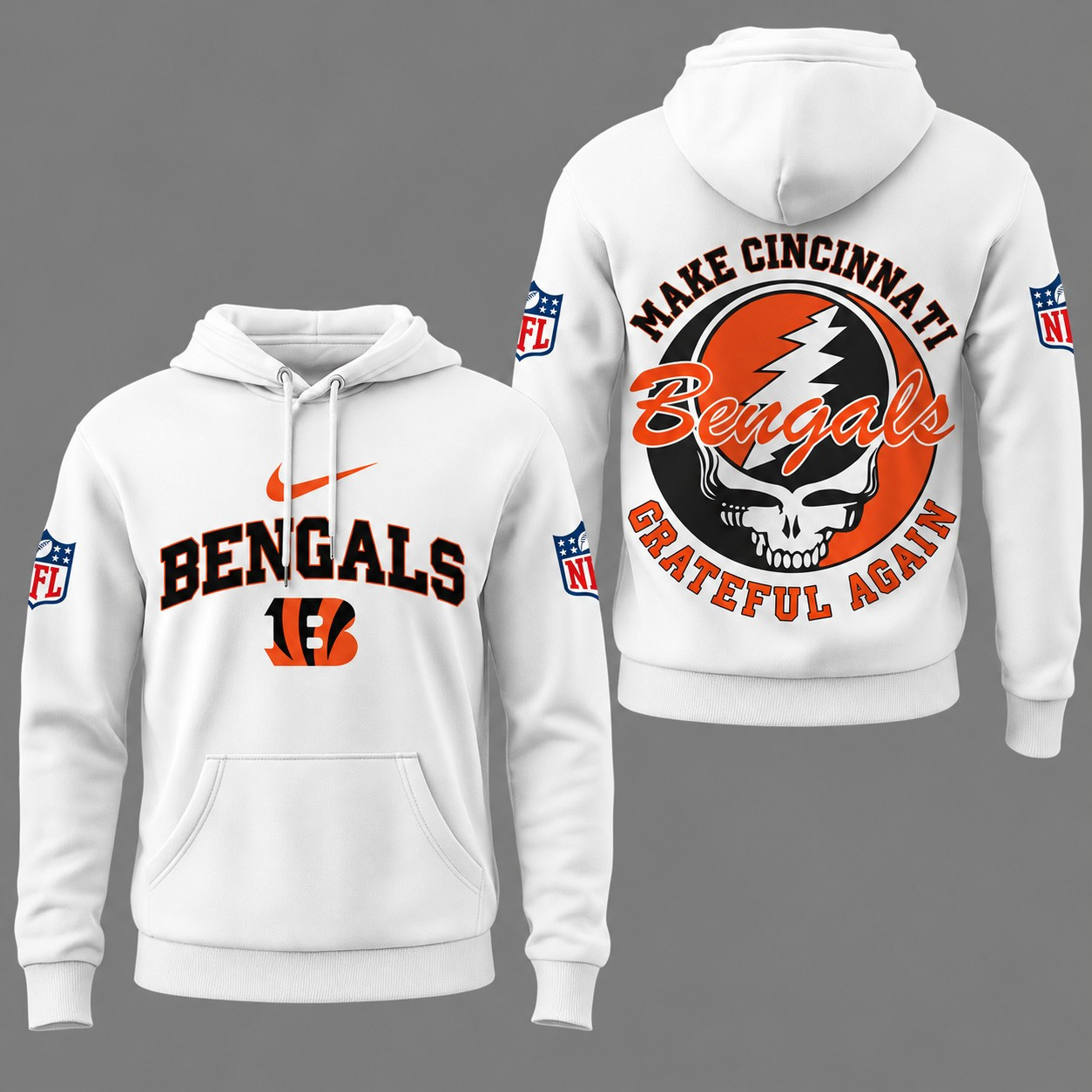 Cincinnati Bengals | Premium NFL Grateful Again Hoodie NY