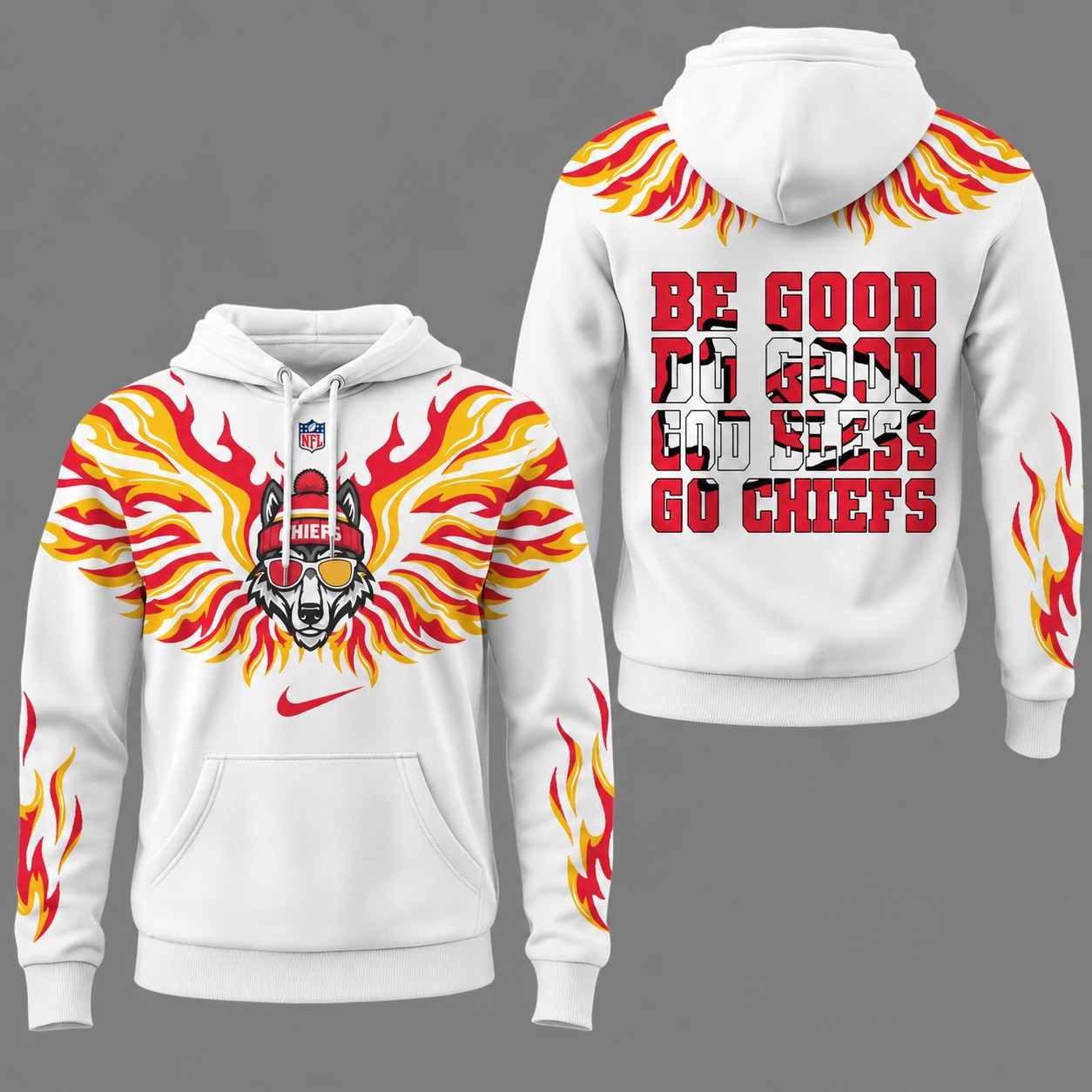 Kansas City Chiefs | Premium NFL Fire Wings 3D Hoodie NY