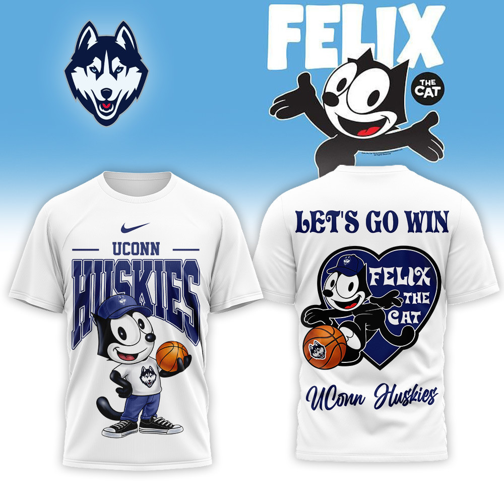 UConn Huskies | Premium NCAA Hoop Felix Classic 3D Shirt PB8XJB3