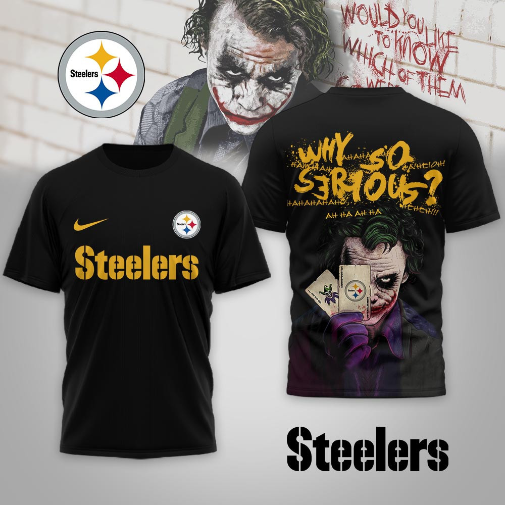 Pittsburgh Steelers | Premium NFL Joker Why So Serious 3D Shirt NP