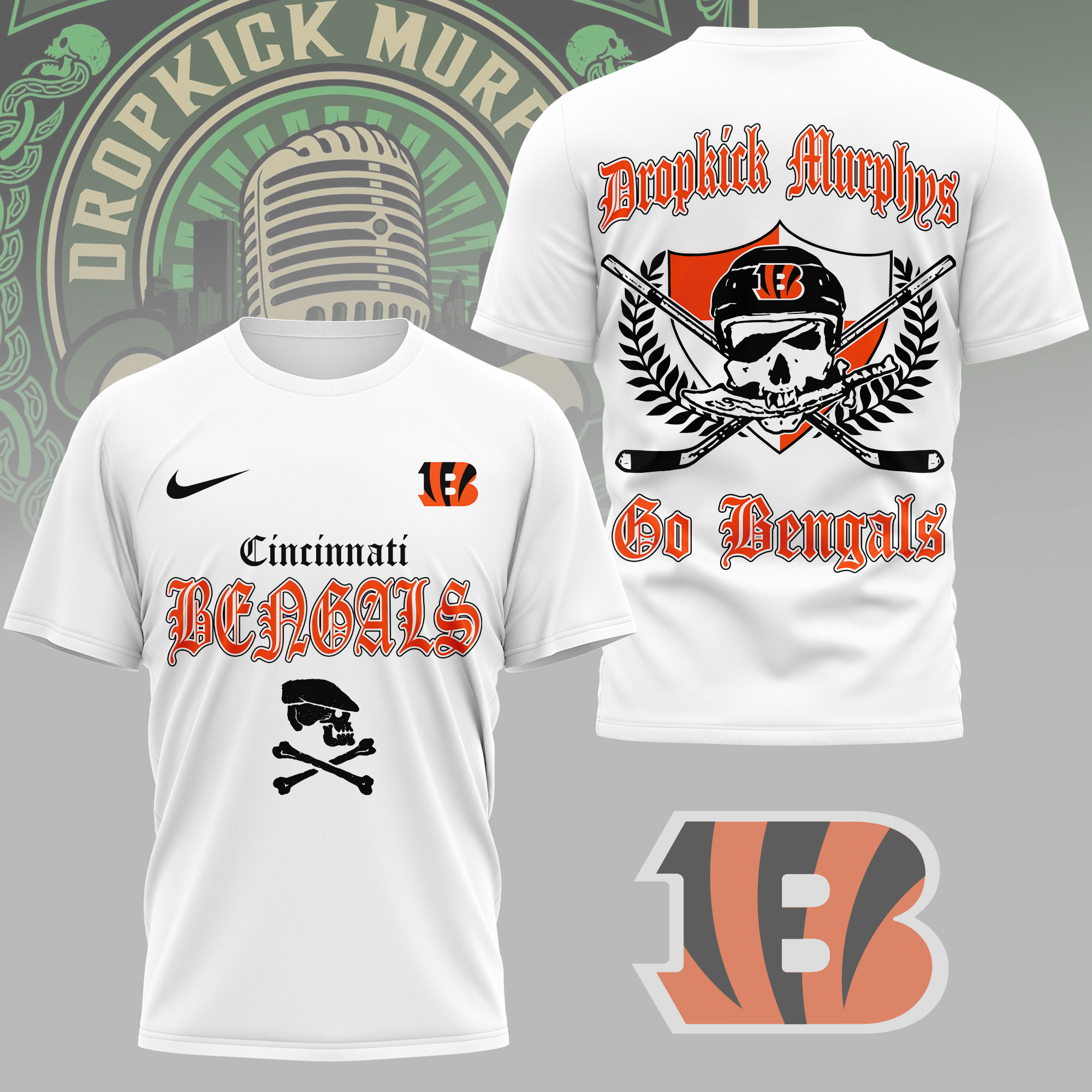 Cincinnati Bengals | Premium NFL Dropkick Murphys Fan 3D Shirt NY