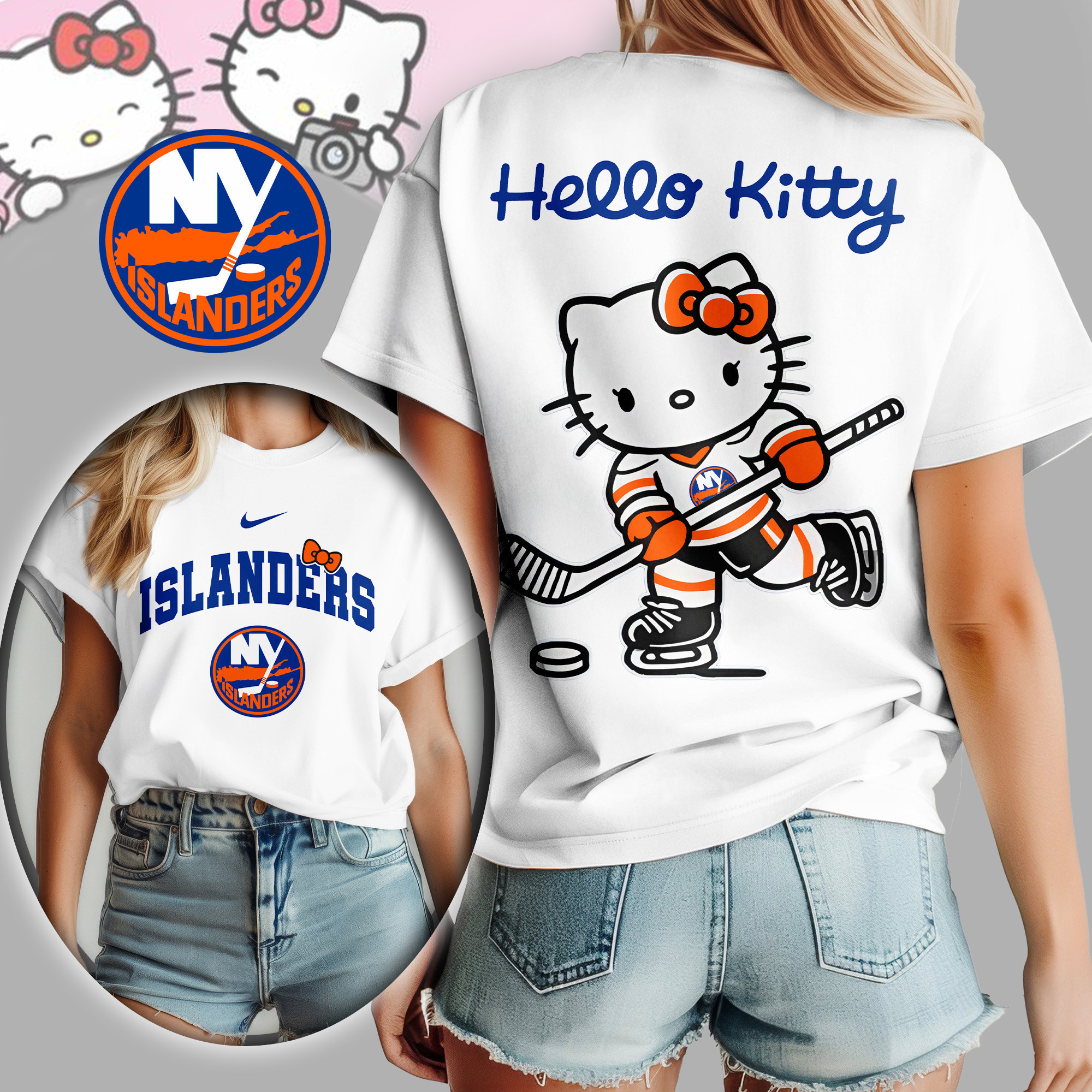 New York Islanders | Premium NHL x Hello Kitty Women Shirt TD