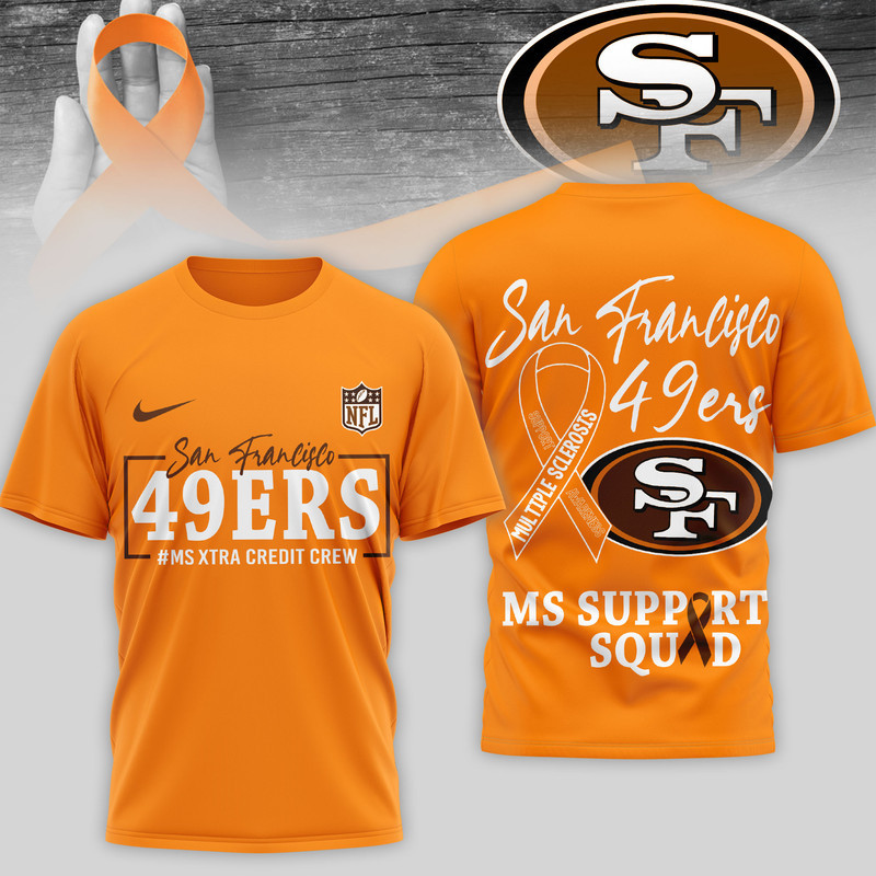 San Francisco 49ers | Premium NFL MS Support 3D T-Shirt HY