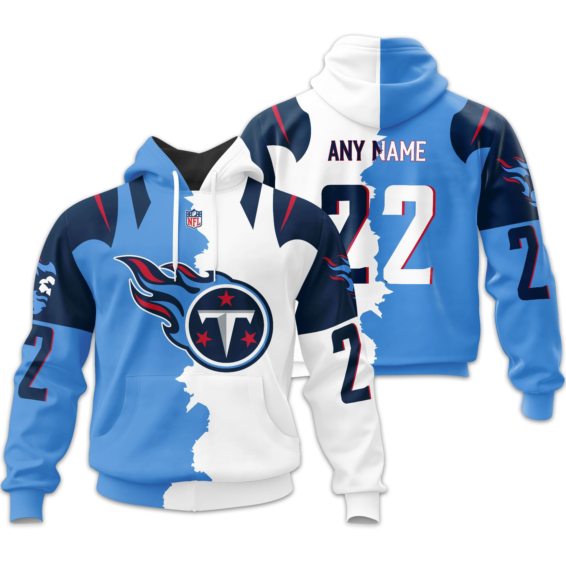 Tennessee Titans | Premium NFL Home Mix Away Hoodie TD