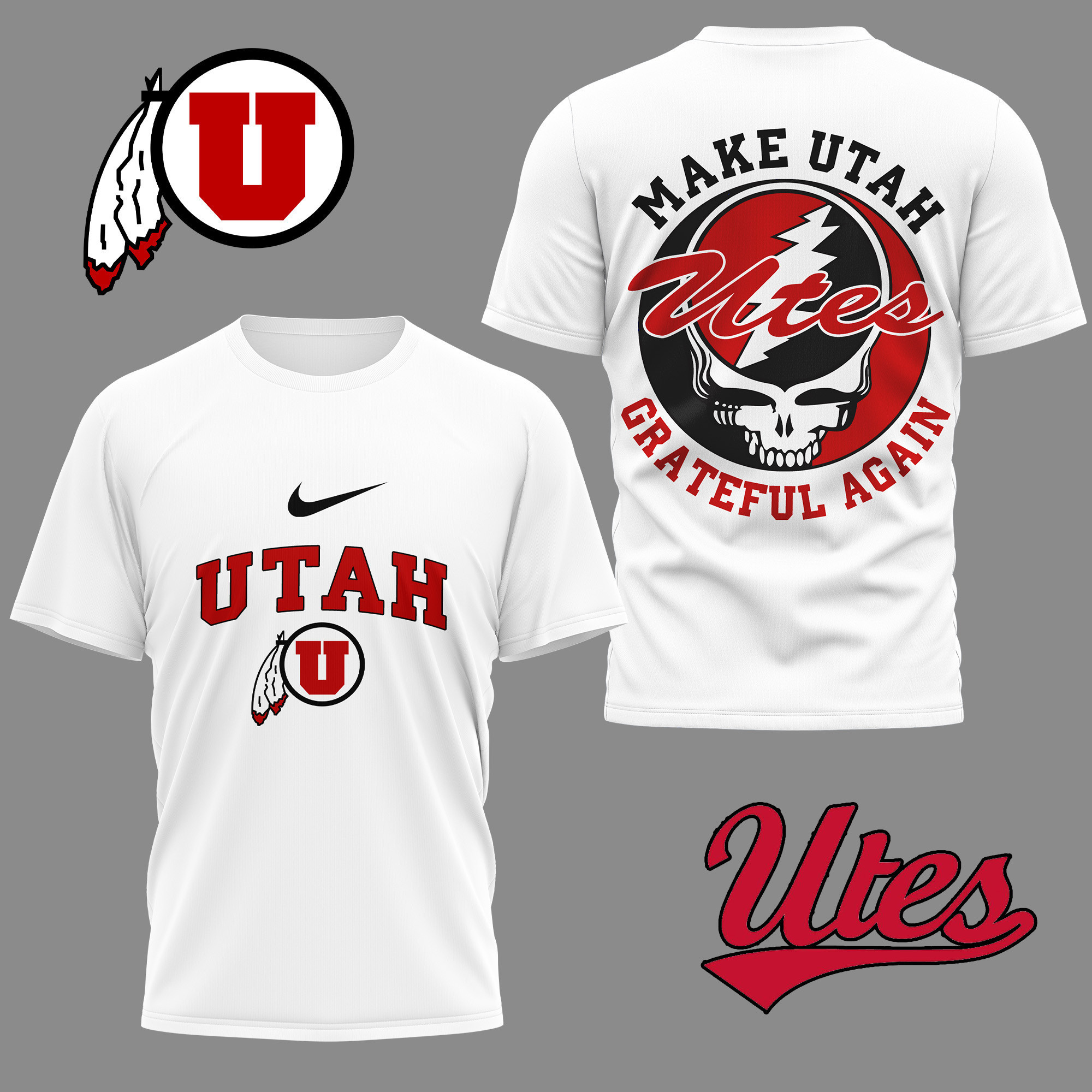 Utah Utes | Premium NCAA Grateful Game Day 3D Shirt NY