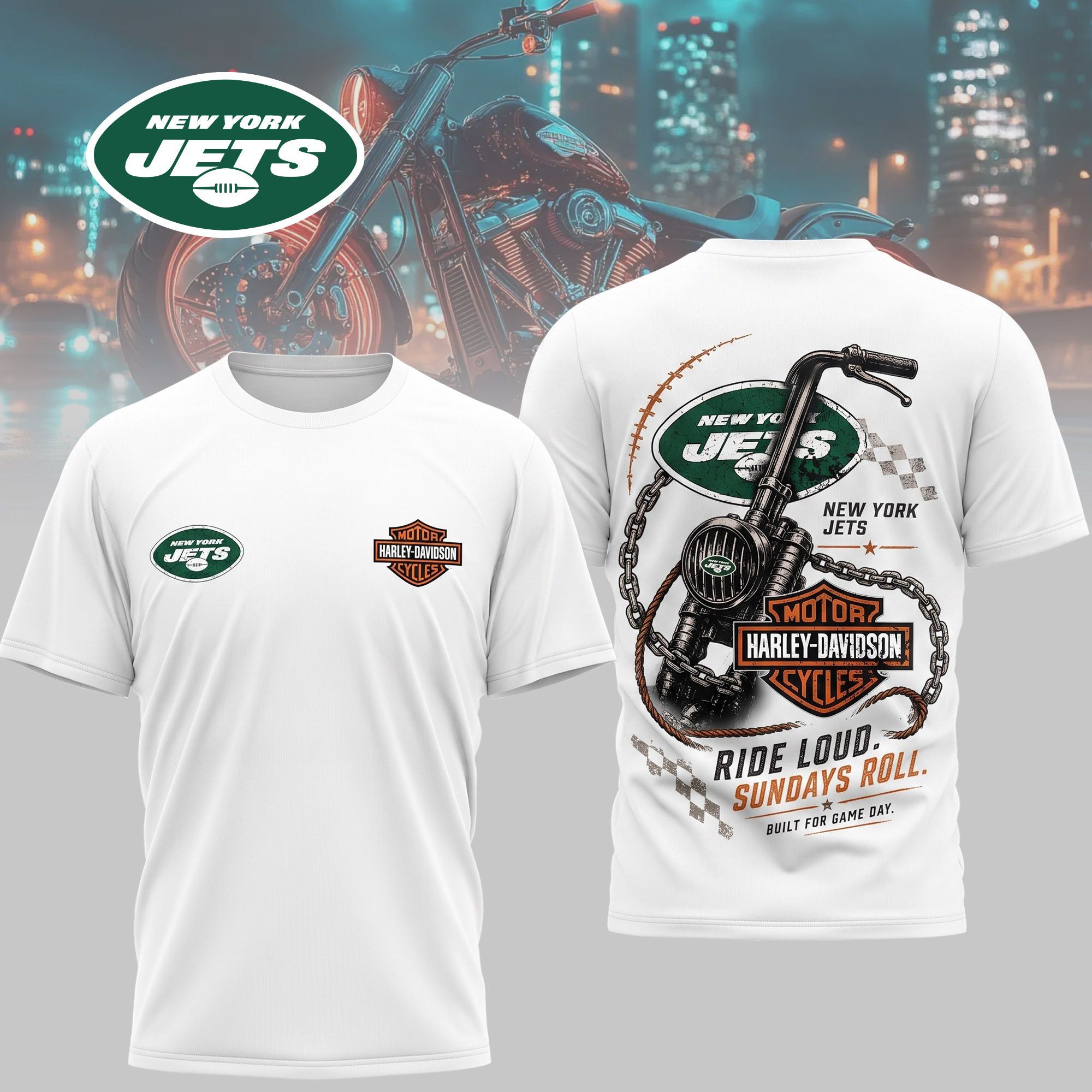 New York Jets | Premium NFL Ride & Football Team 3D Shirt NTH1