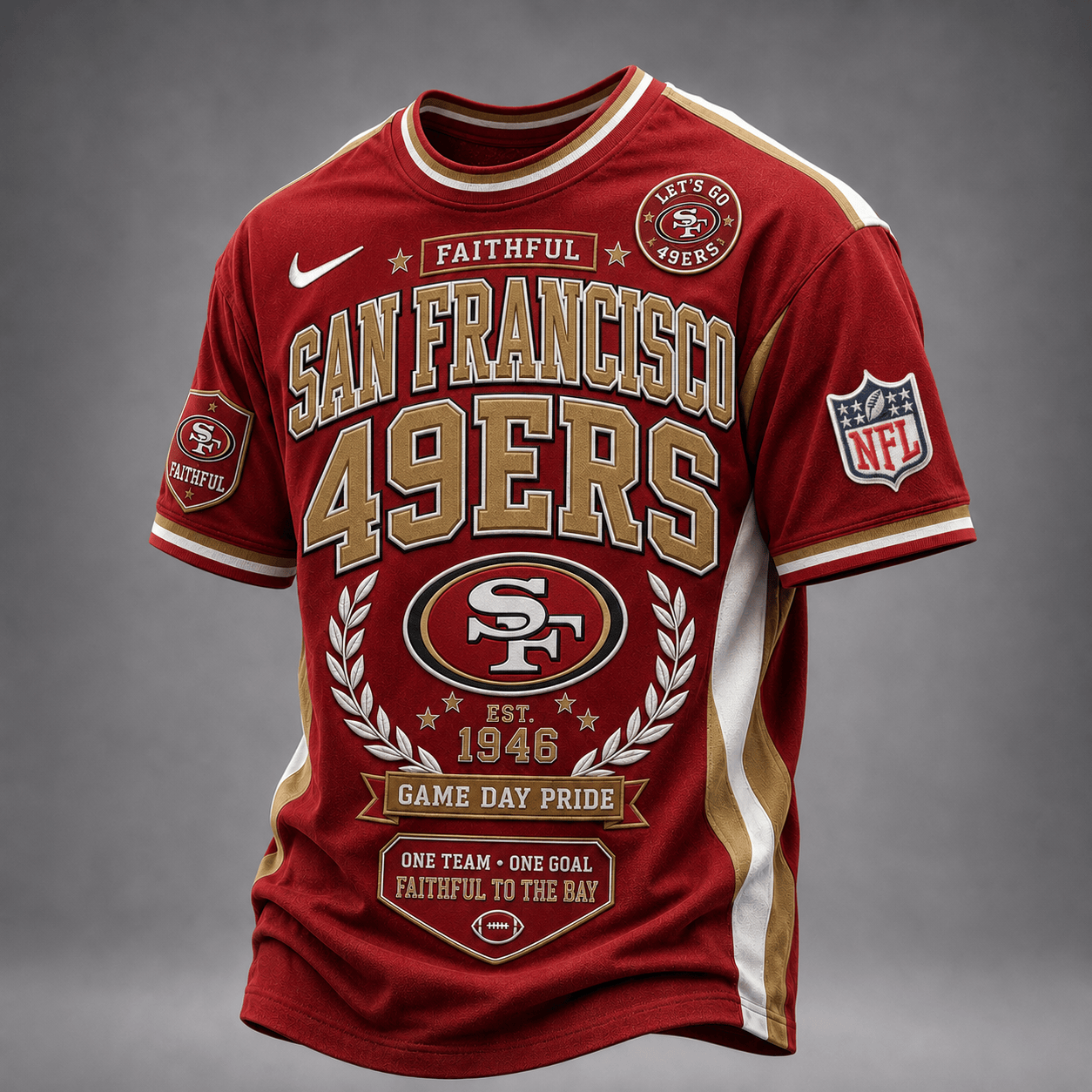 San Francisco 49ers | Premium NFL Classic Game Day Football Fan T-Shirt TD