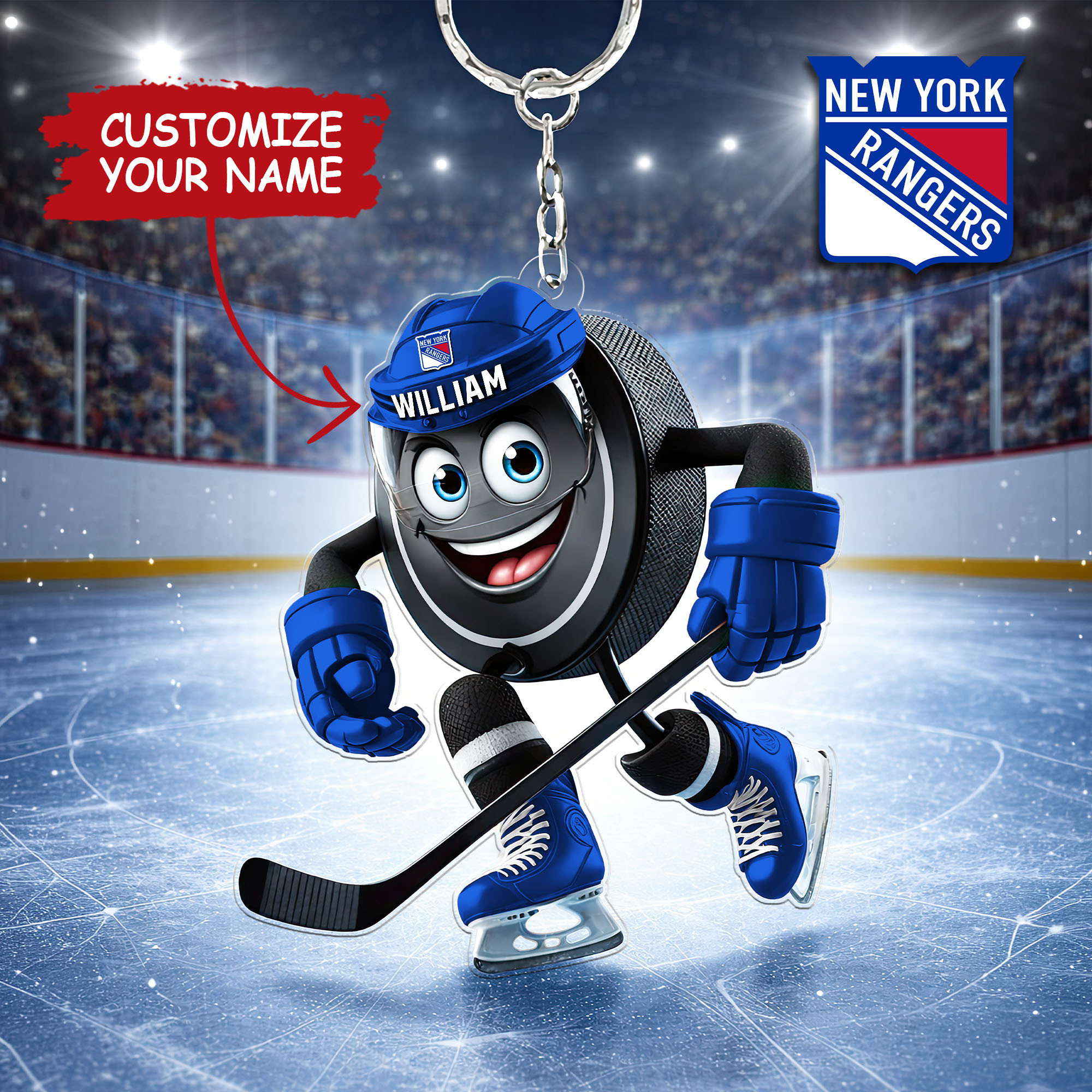 New York Rangers | Premium NHL Game Day Keychain NY