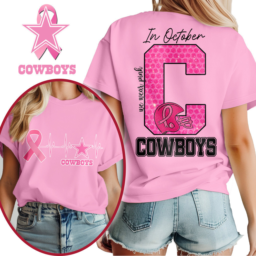 Dallas Cowboys | Premium NFL Breast Cancer Women's Shirt MM