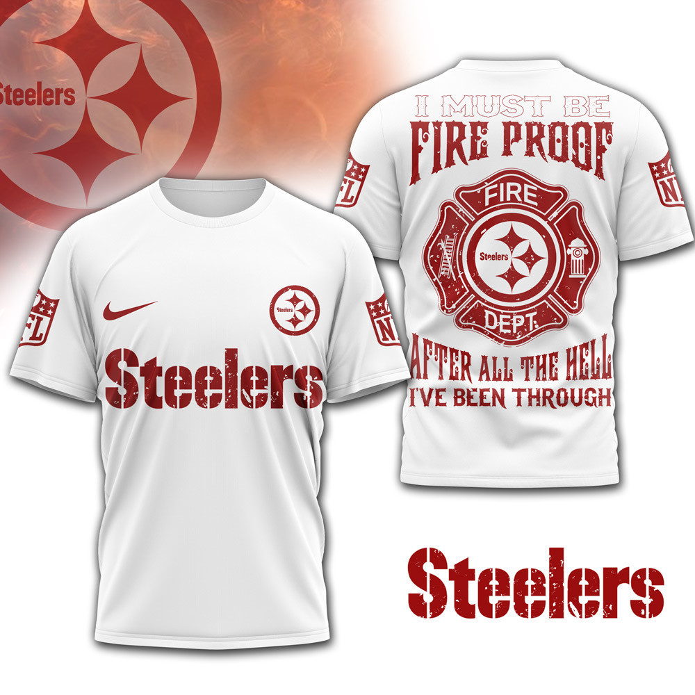 Pittsburgh Steelers | Premium NFL Built By Fire Game Day 3D Shirt NTH1