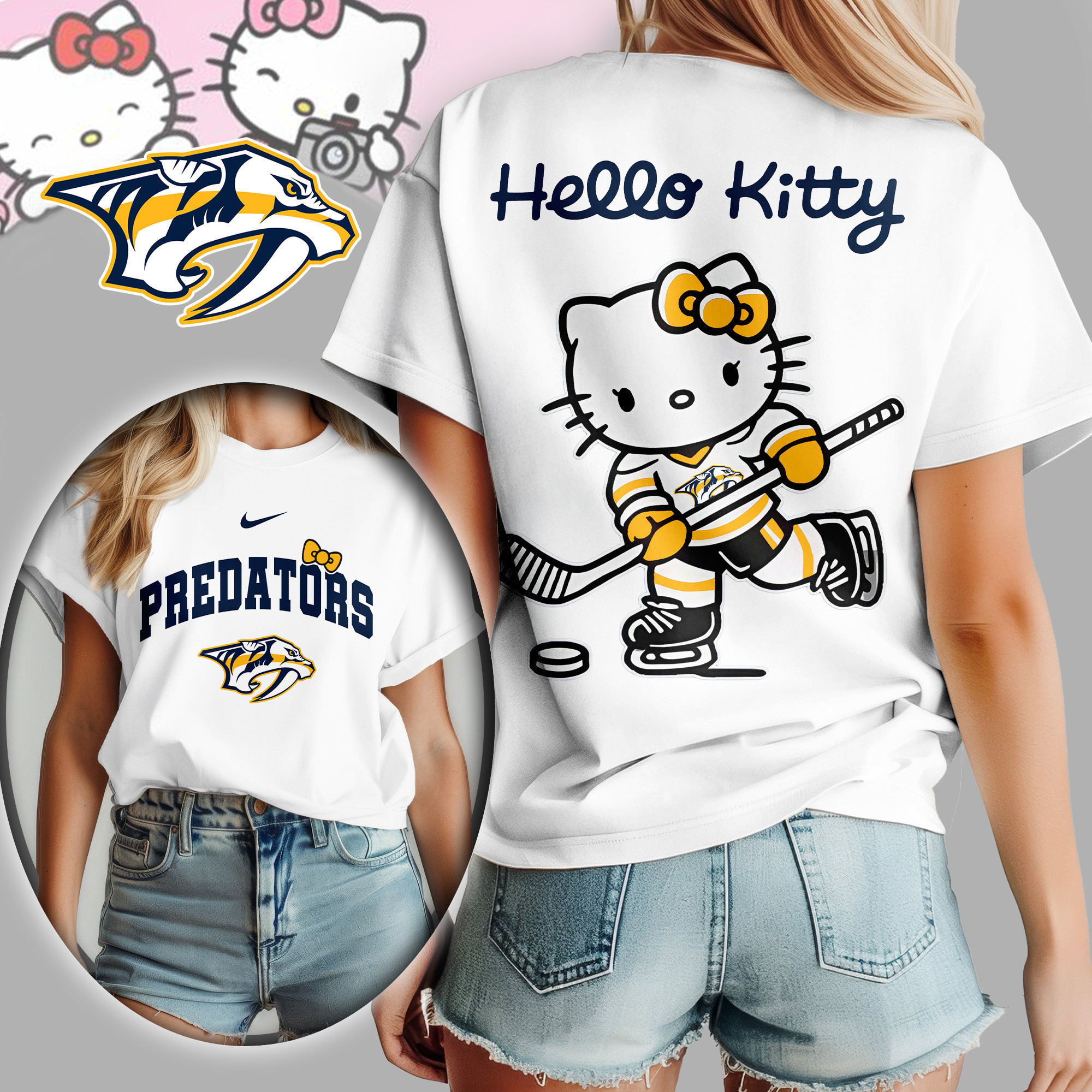 Nashville Predators | Premium NHL x Hello Kitty Women Shirt TD
