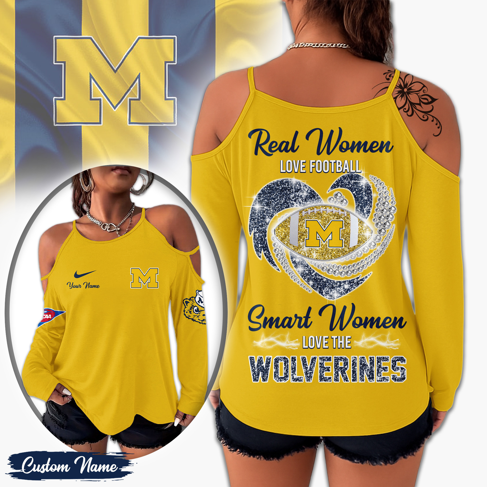 Michigan Wolverines | Premium NCAA Lady Tshirt TD