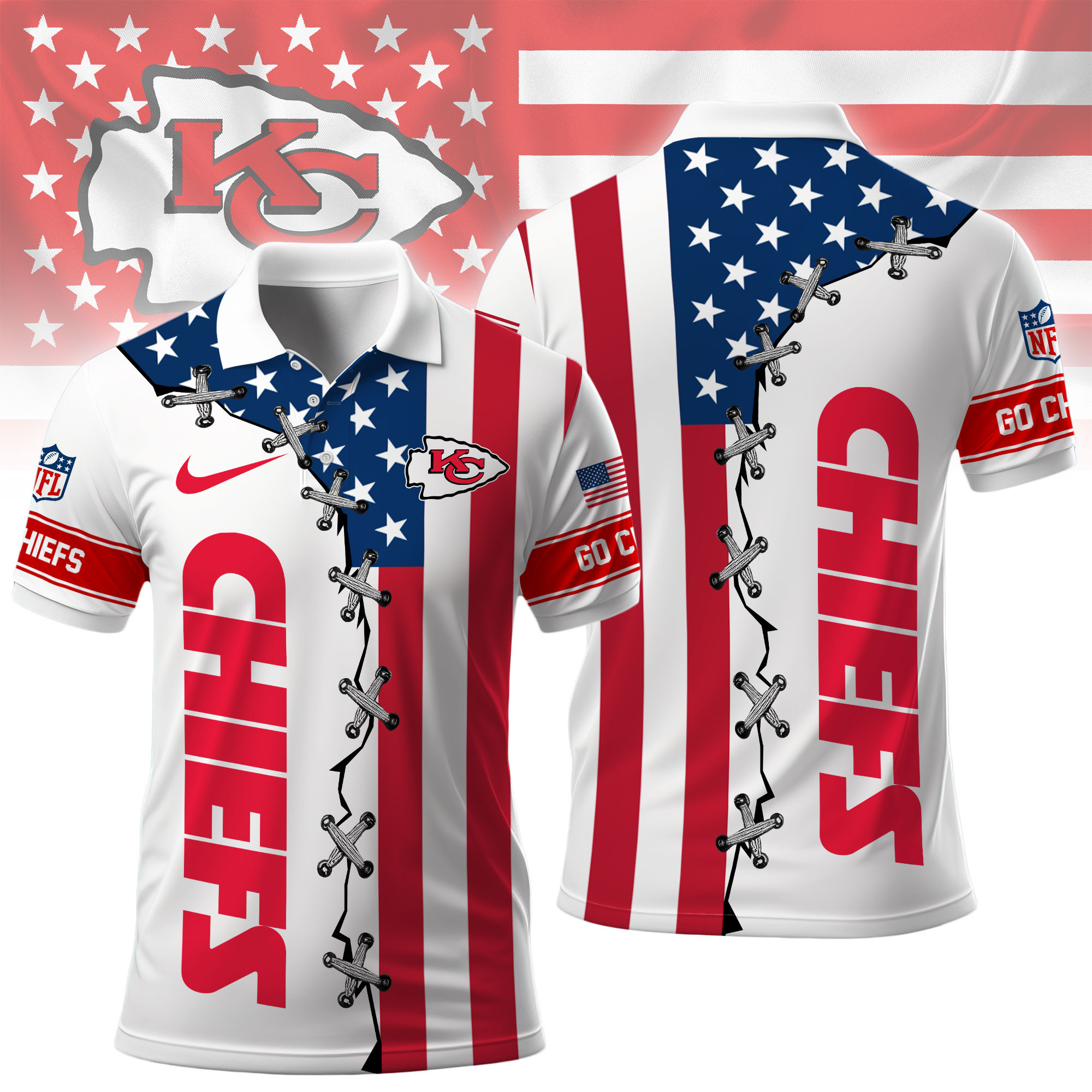 Kansas City Chiefs | Premium NFL Freedom American Polo NY
