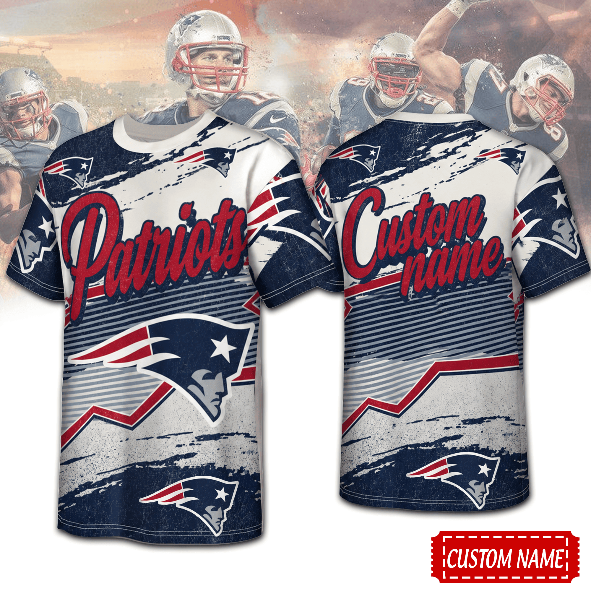 New England Patriots | Premium NFL Team Energy Custom 3D Shirt NTH1
