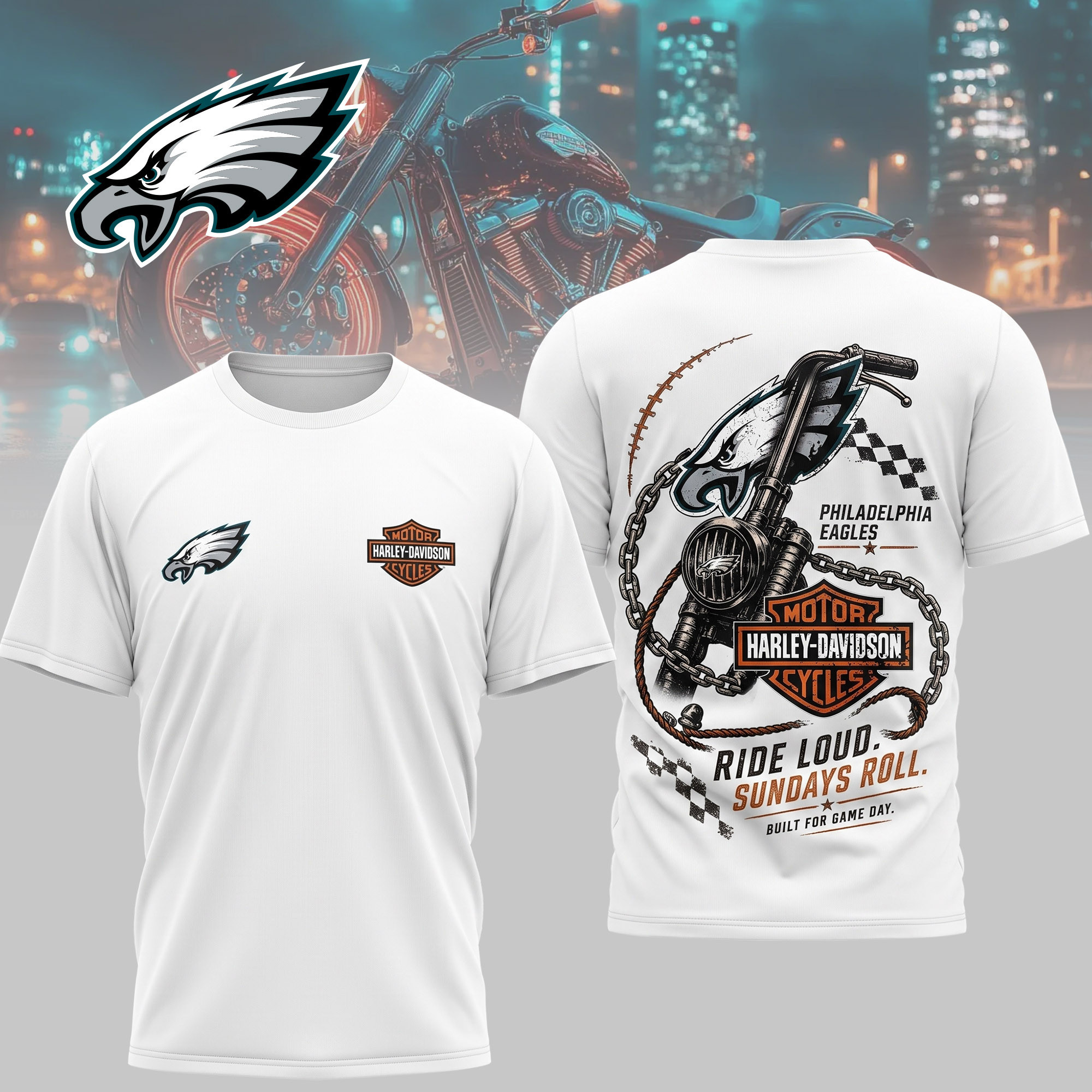 Philadelphia Eagles | Premium NFL Ride & Football Team 3D Shirt NTH1