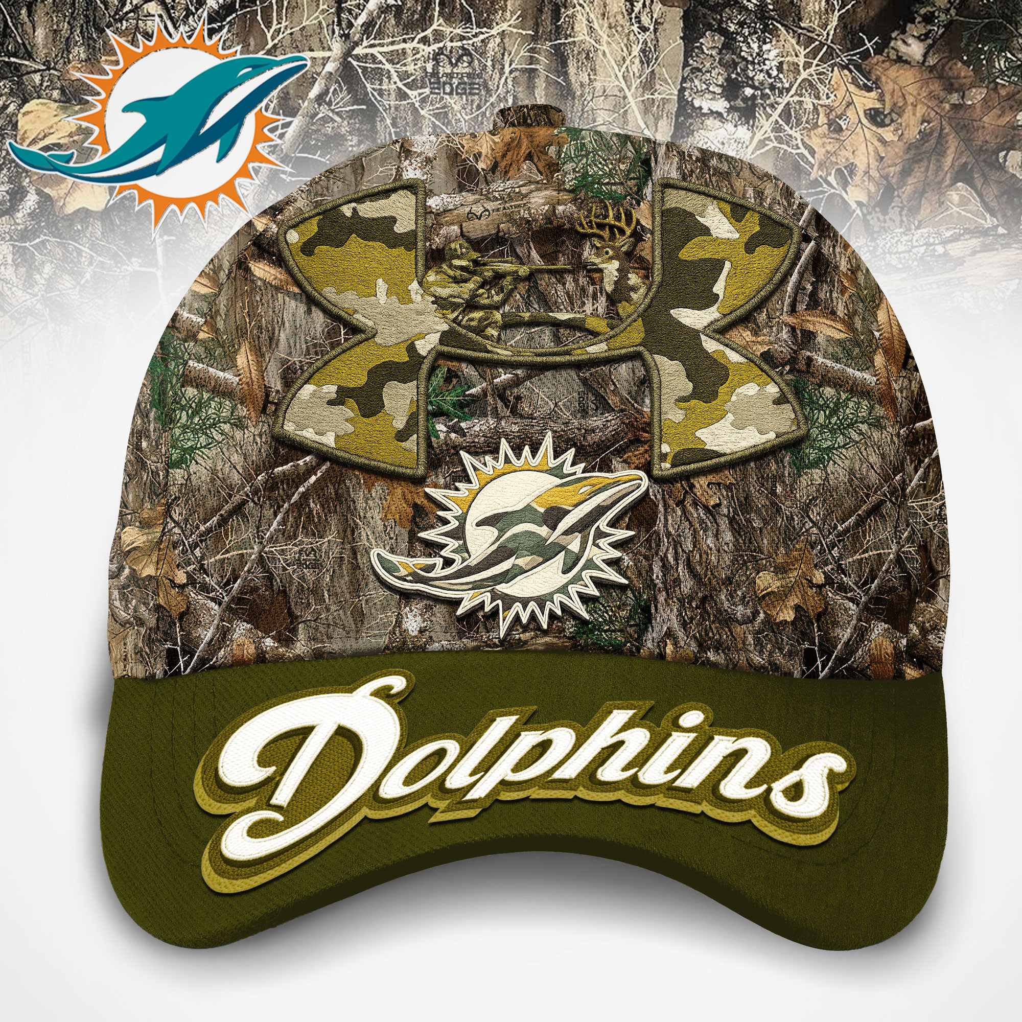 Miami Dolphins | Premium NFL Hunting Under Armour Classic Cap TD