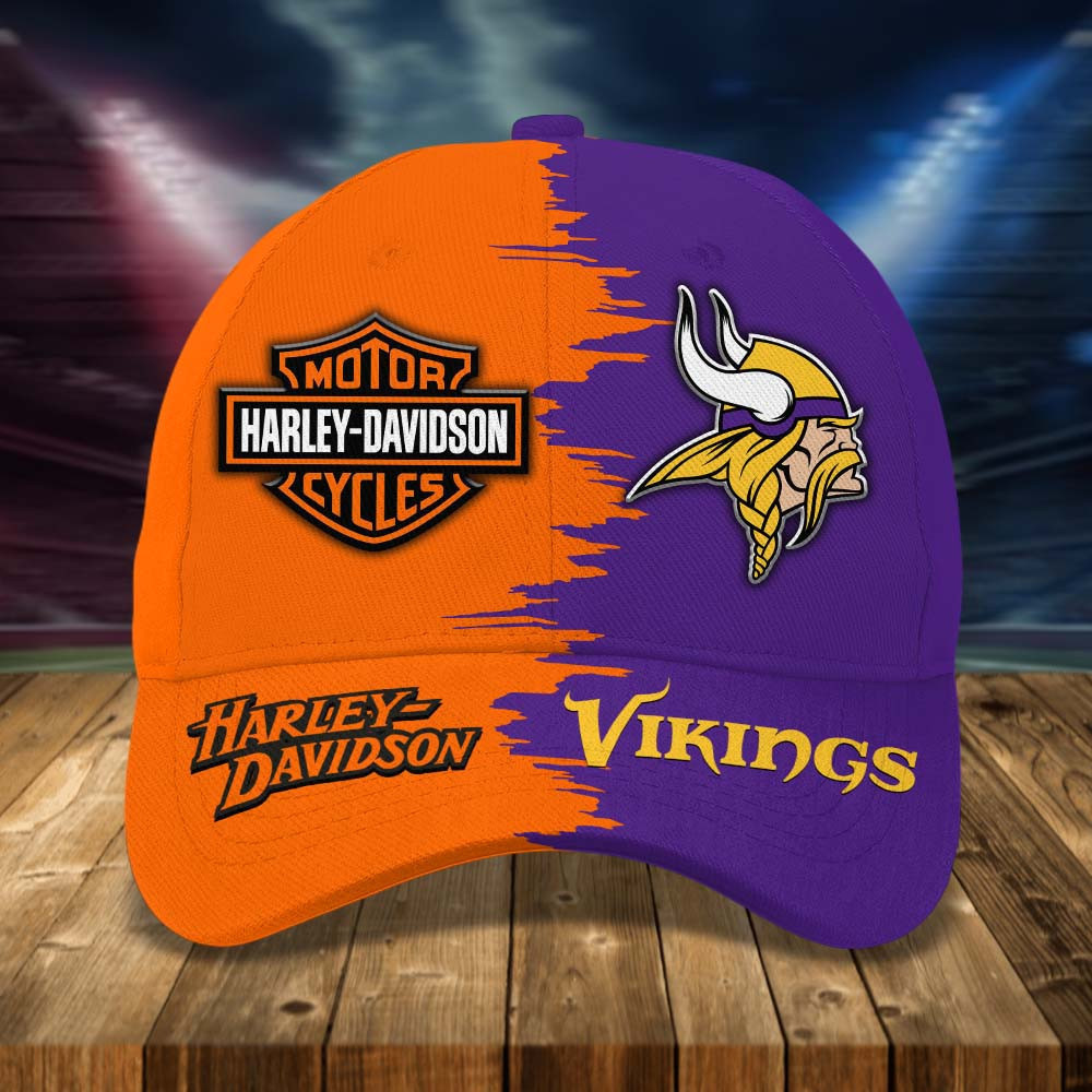 Minnesota Vikings | Premium Classic NFL & Harley-Davidson Cap