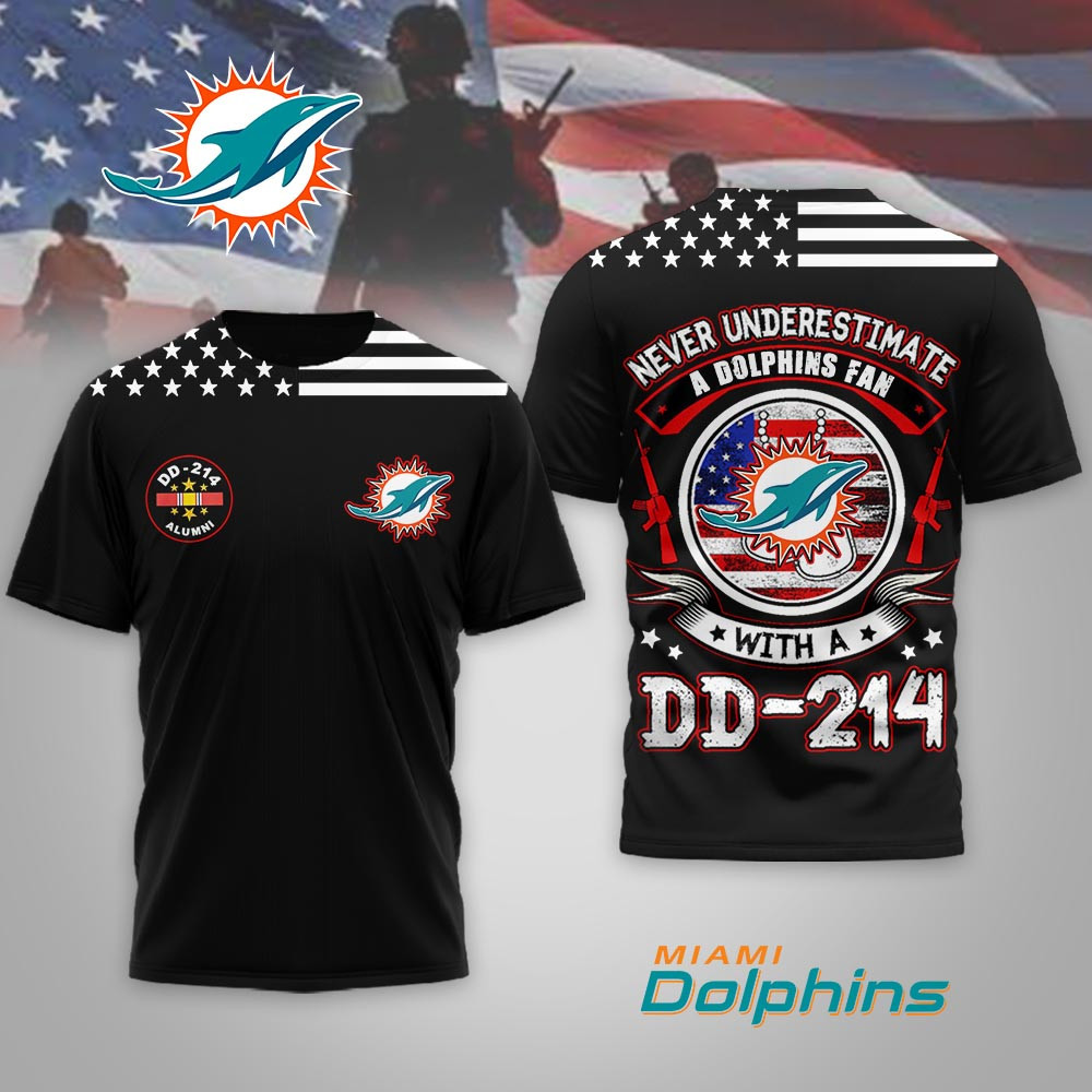 Miami Dolphins | Premium NFL DD-214 Alumni 3D Shirt MM